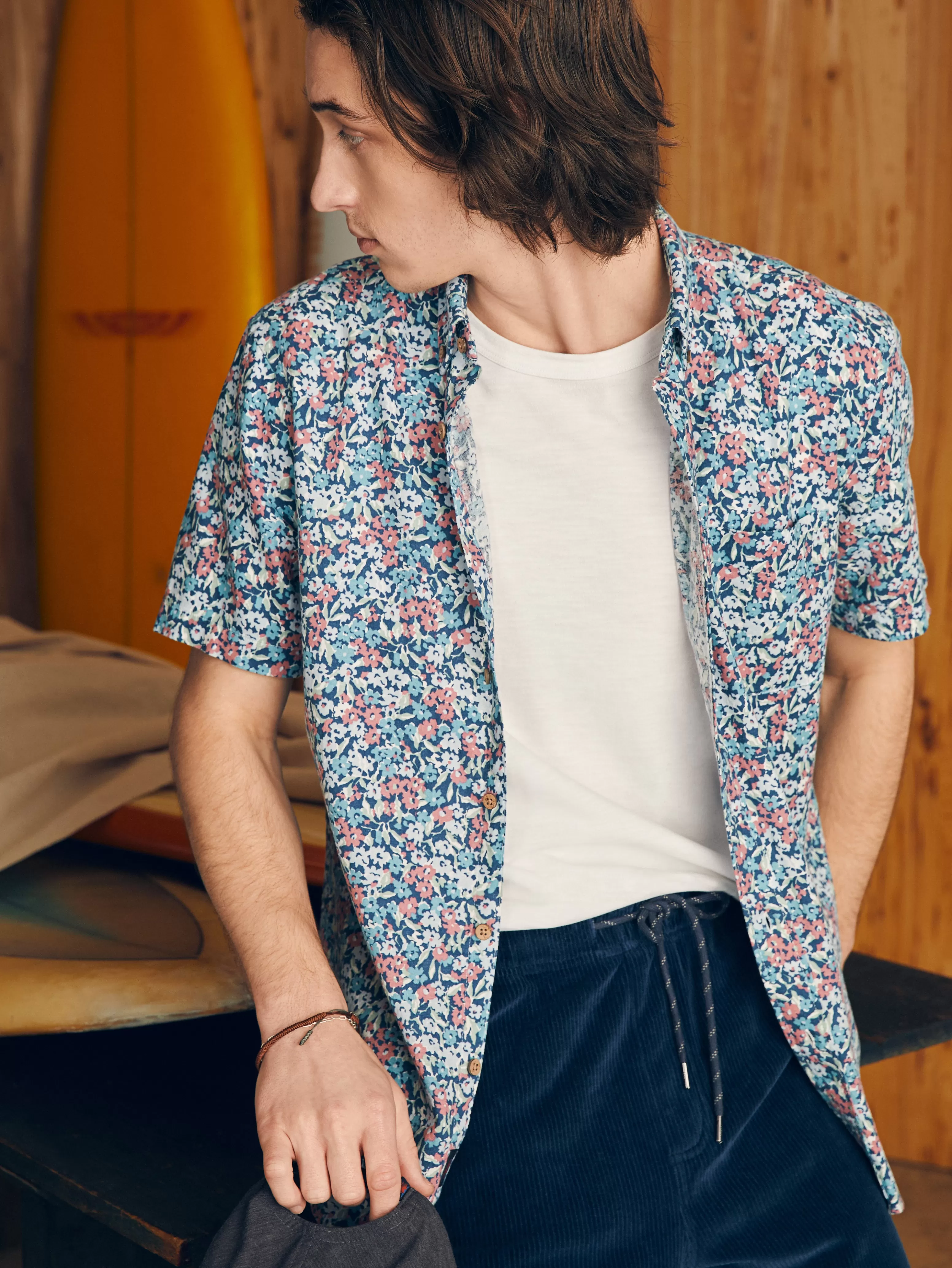 Short-Sleeve Breeze Shirt - | Faherty Brand Discount