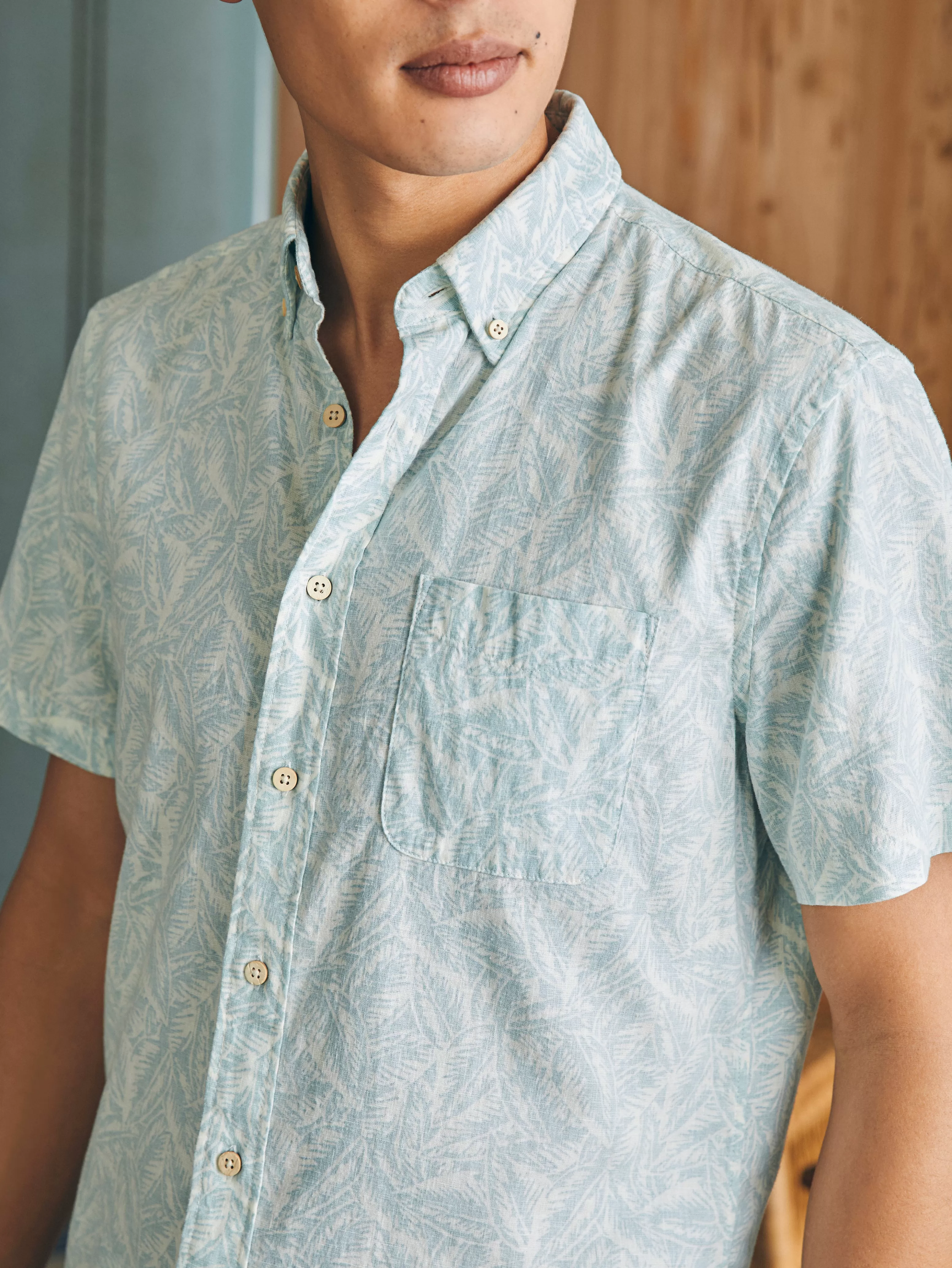 Short-Sleeve Breeze Shirt - | Faherty Brand Online