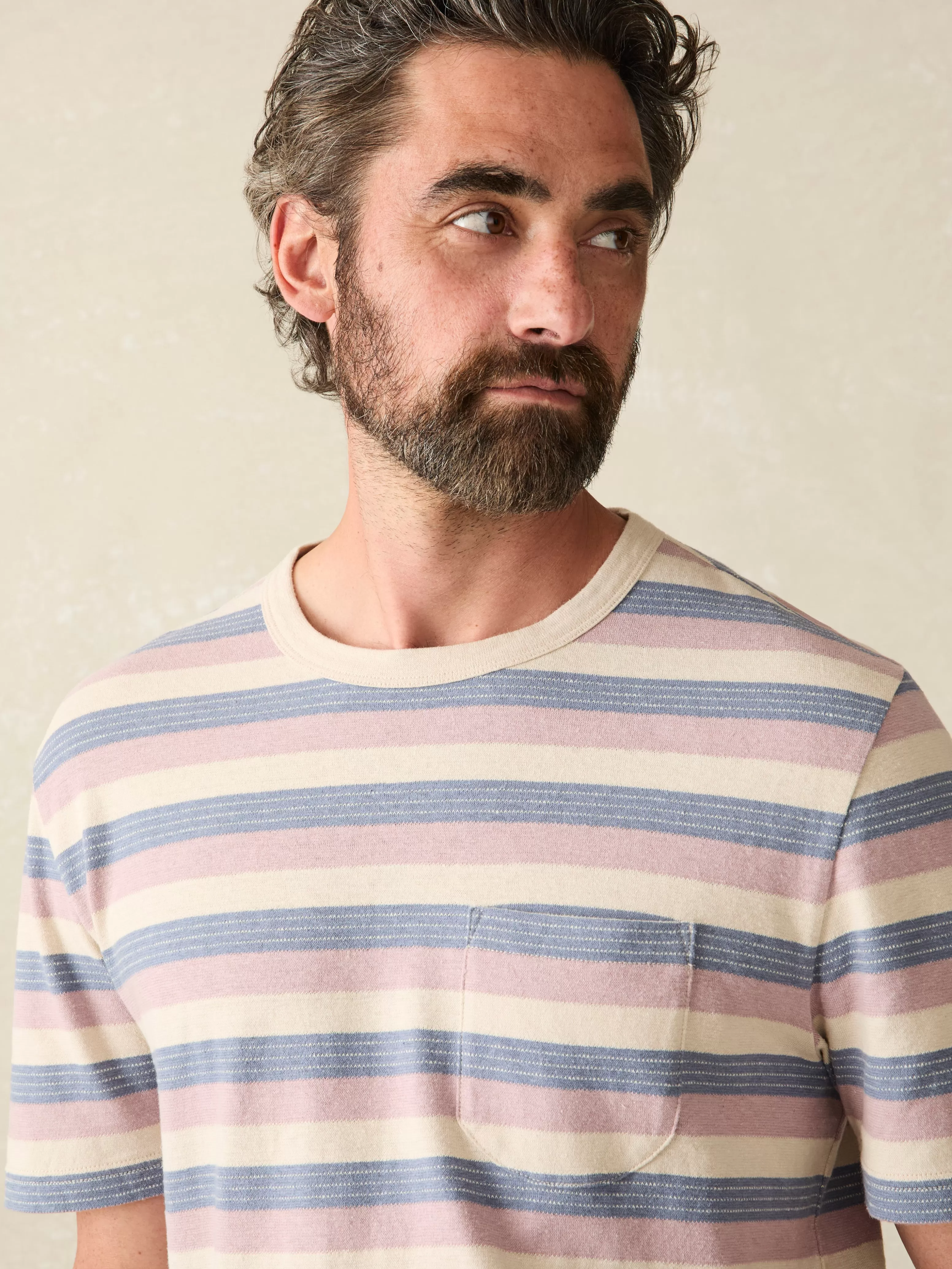 Short-Sleeve Hemp Blend Tee - | Faherty Brand Shop