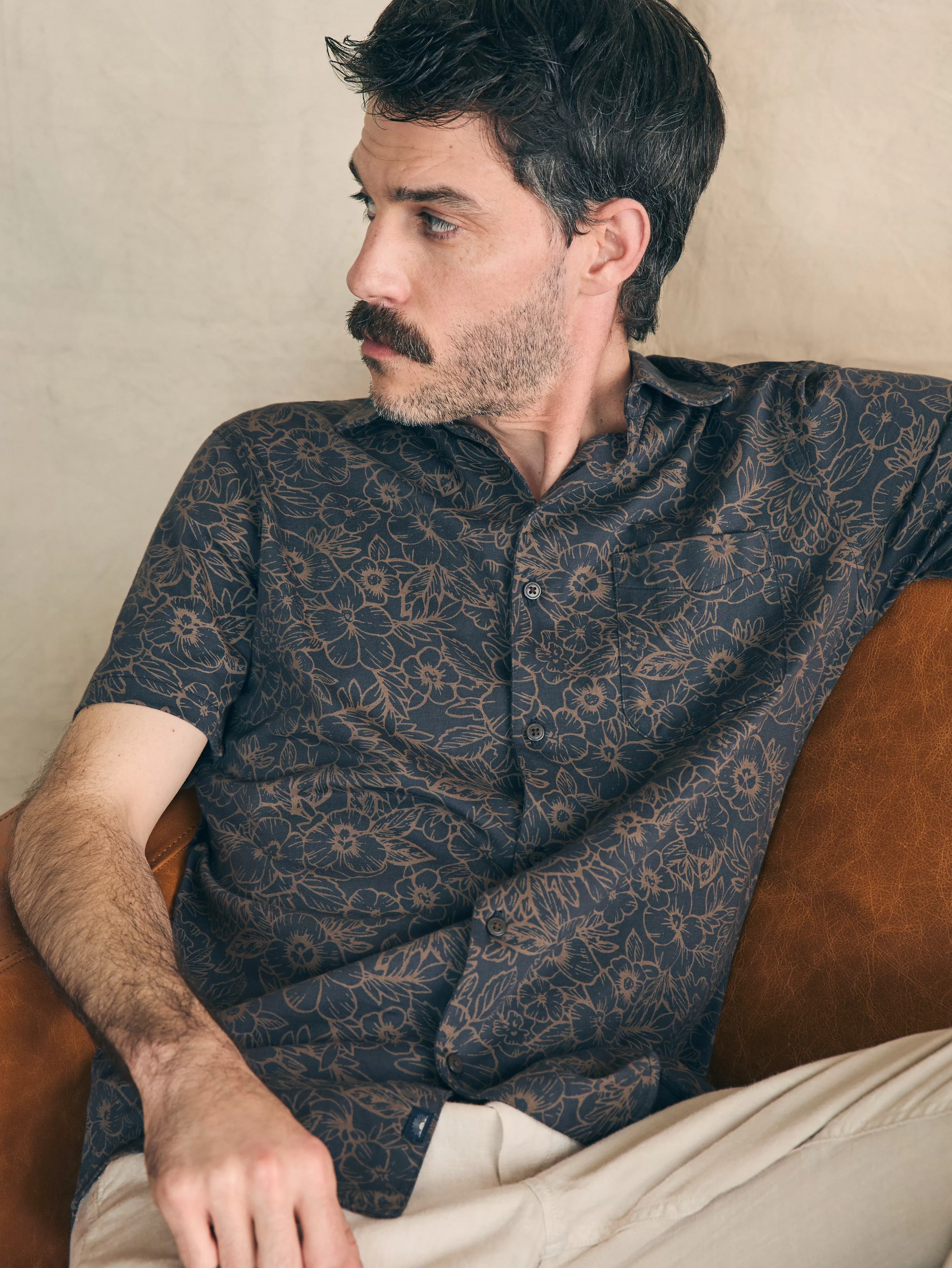 Short-Sleeve Hermosa Knit Shirt - | Faherty Brand Hot