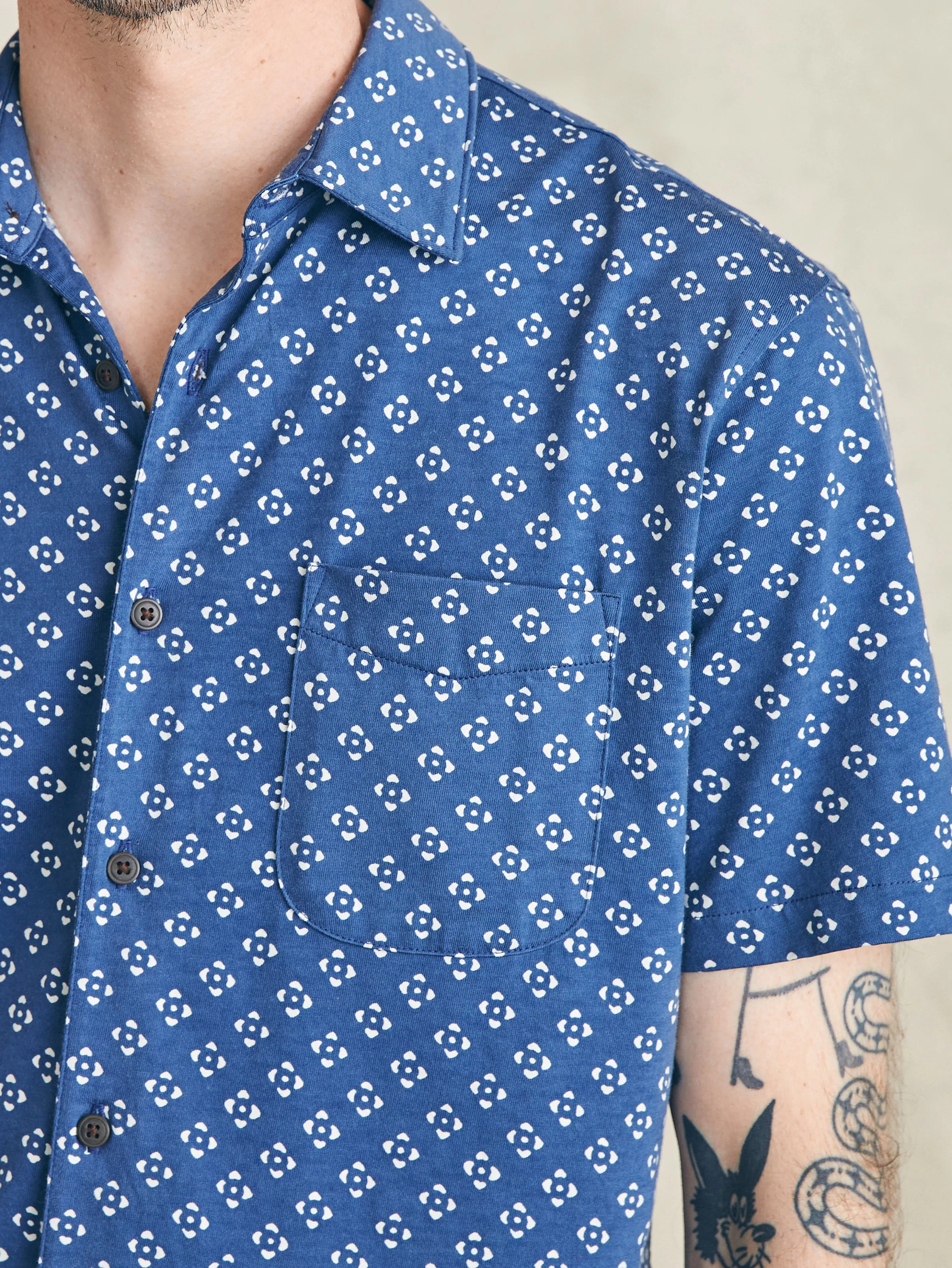 Short-Sleeve Hermosa Knit Shirt - | Faherty Brand Cheap