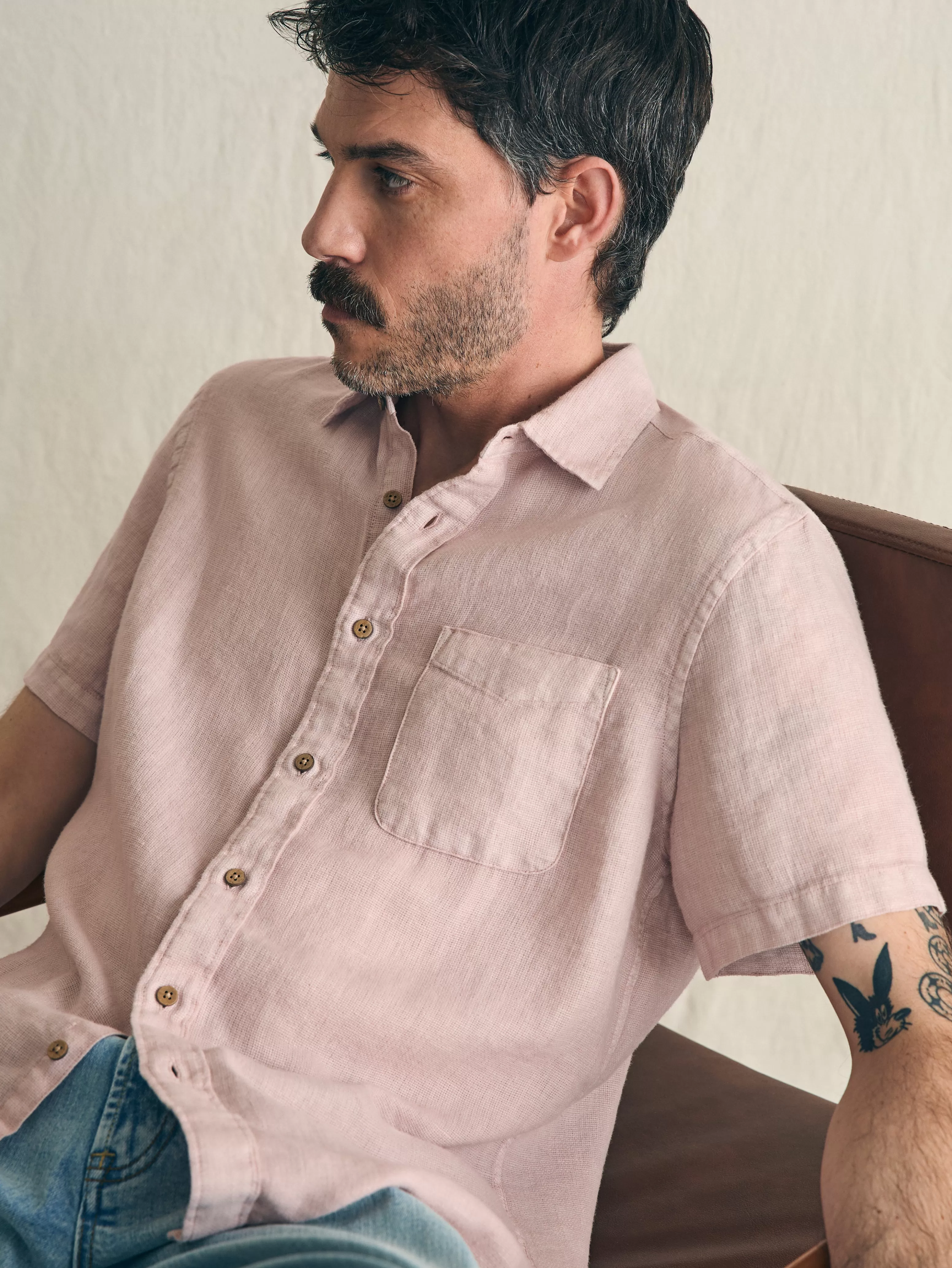 Short-Sleeve Palma Linen Shirt - | Faherty Brand Online