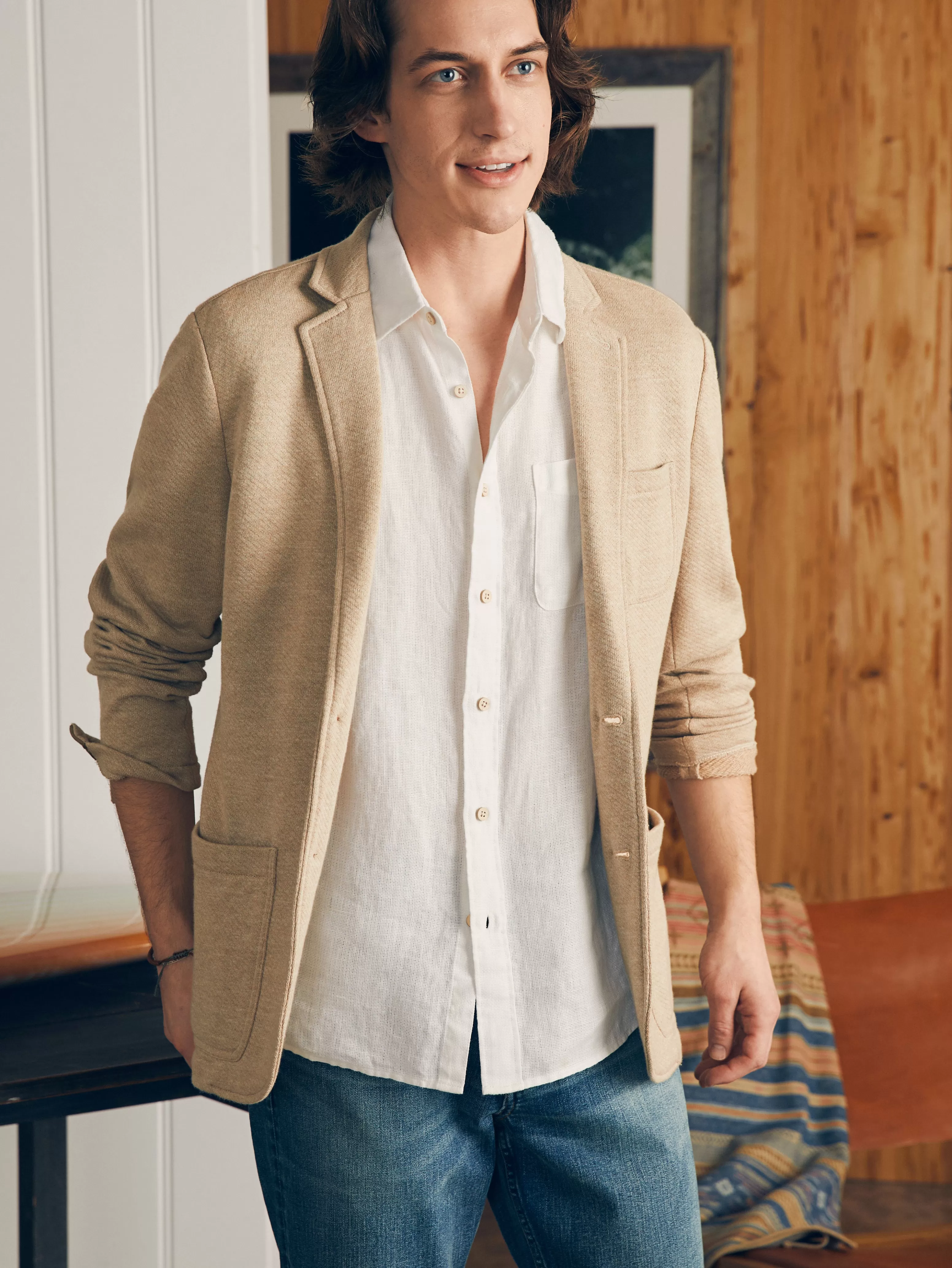 Short-Sleeve Palma Linen Shirt (Tall) - | Faherty Brand Outlet