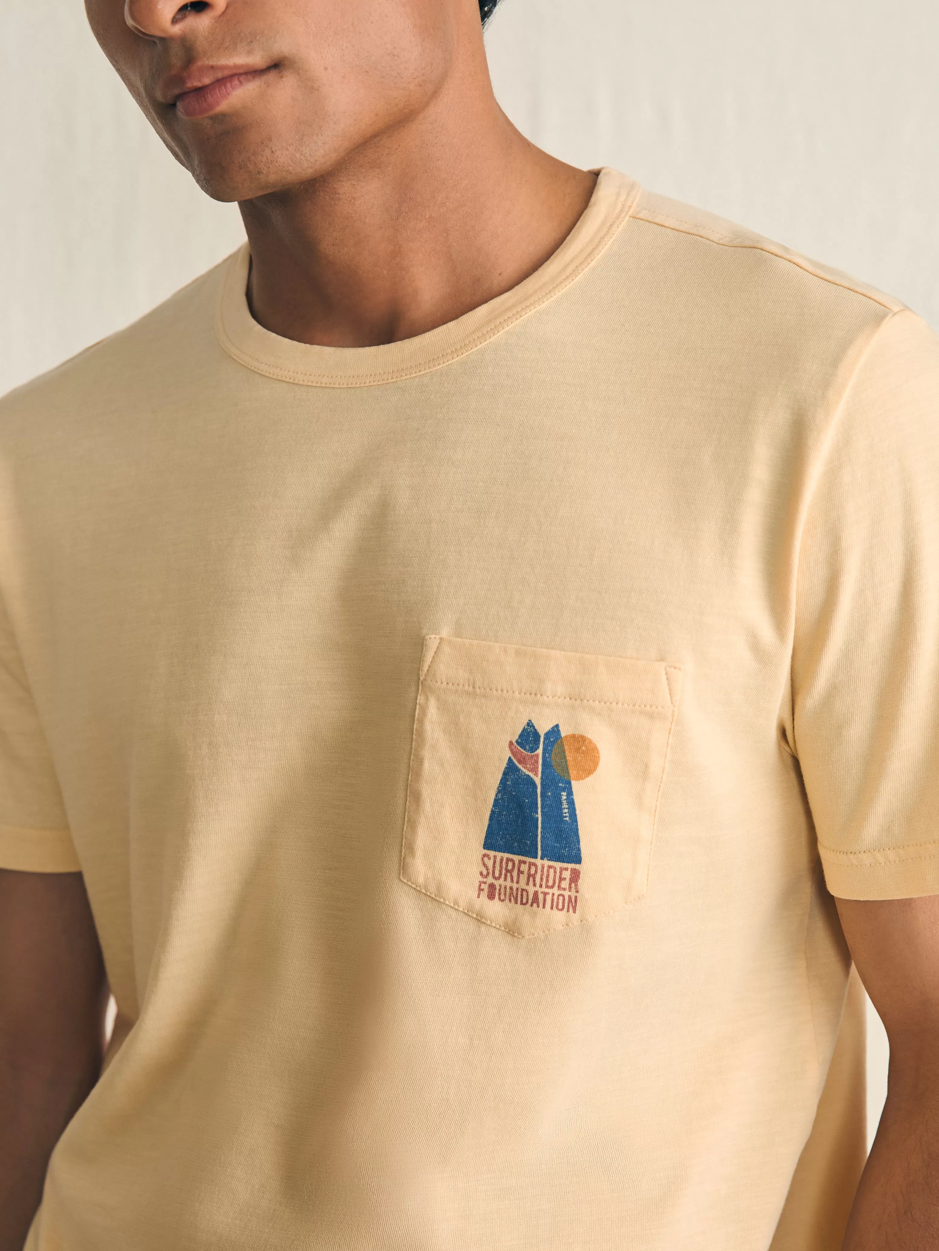 Short-Sleeve Surfrider Sunwashed Pocket Tee - | Faherty Brand Best