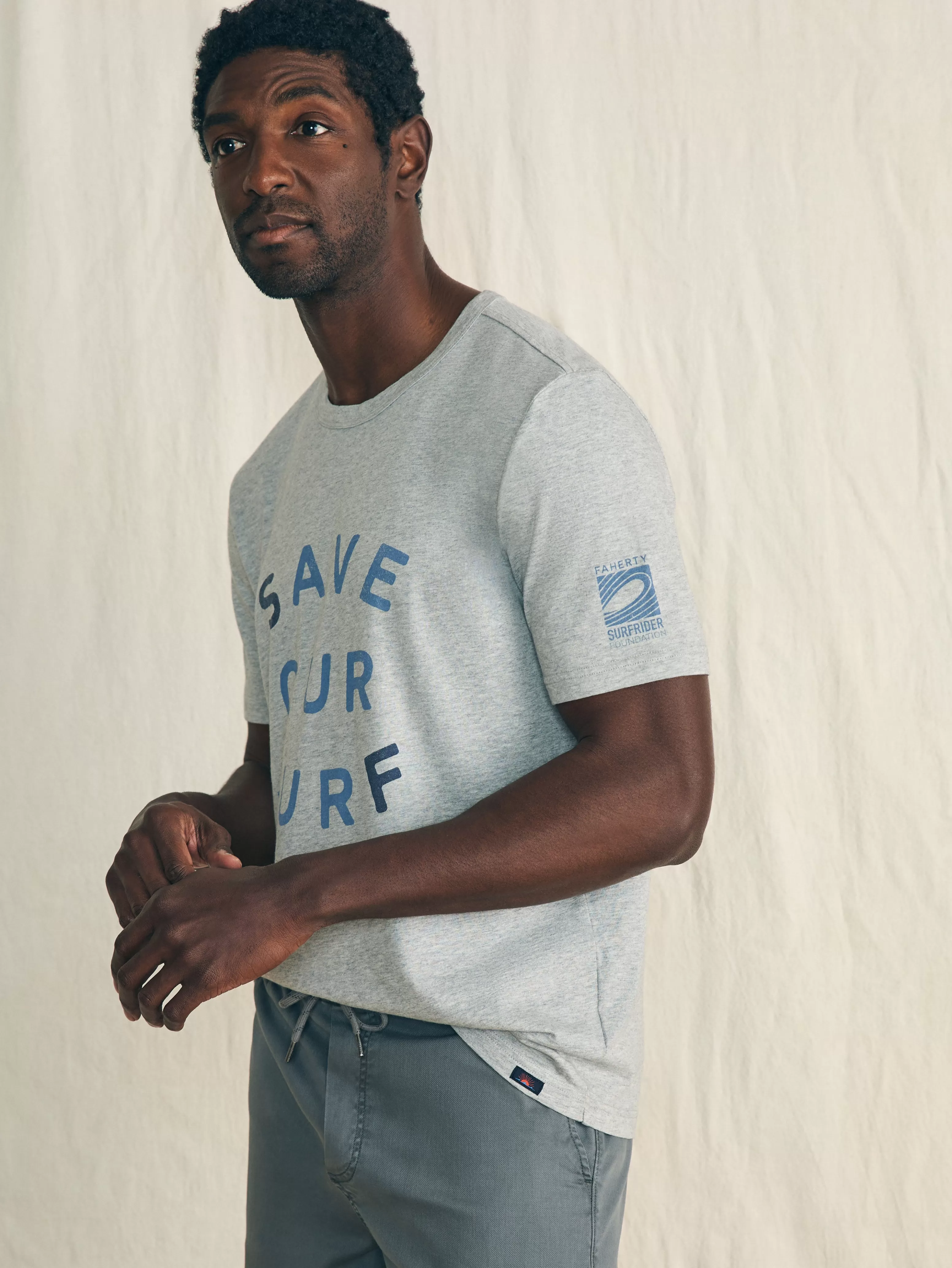 Short-Sleeve Surfrider Sunwashed Tee - | Faherty Brand Fashion