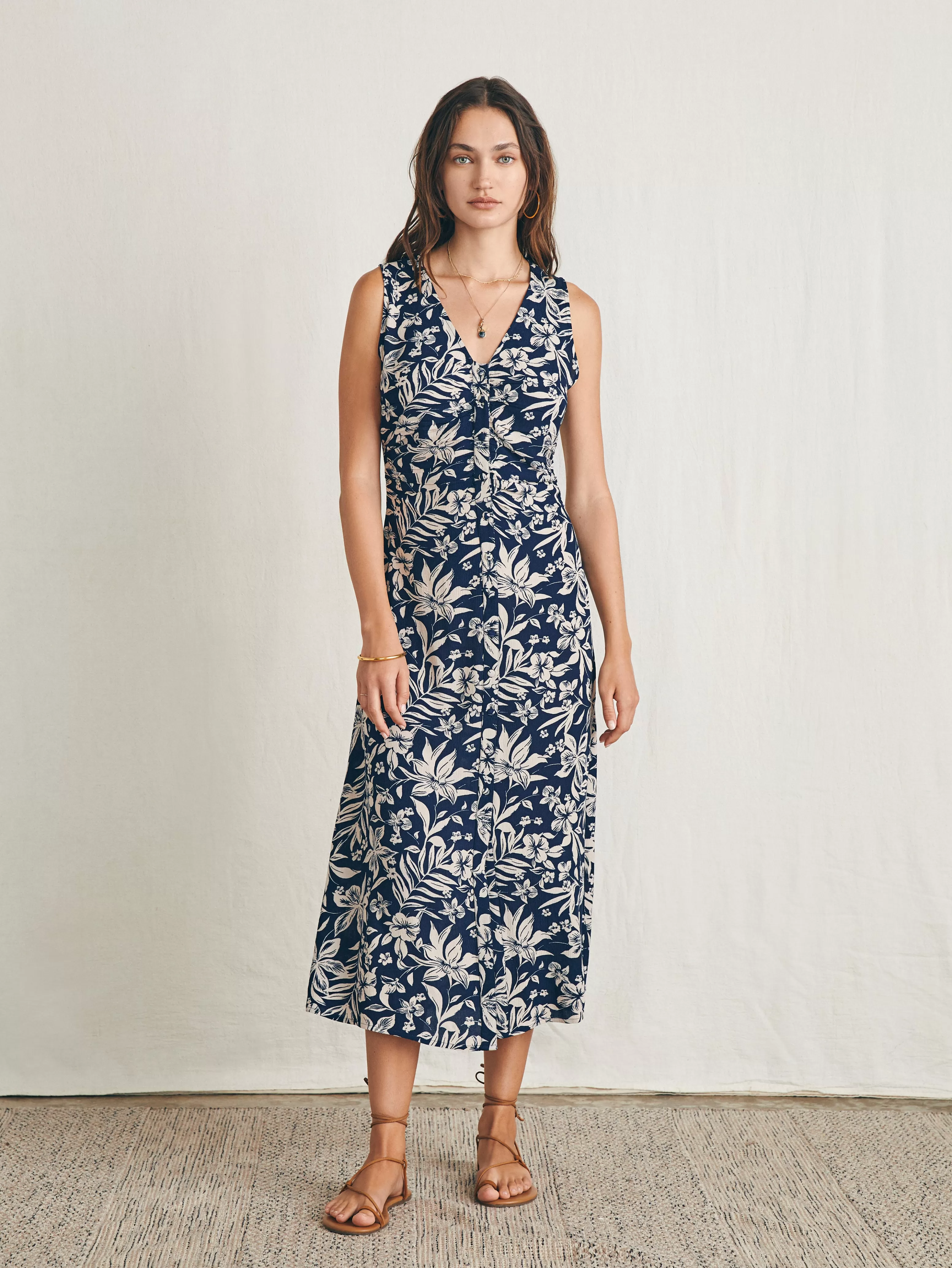 Siena Midi Dress - | Faherty Brand Online