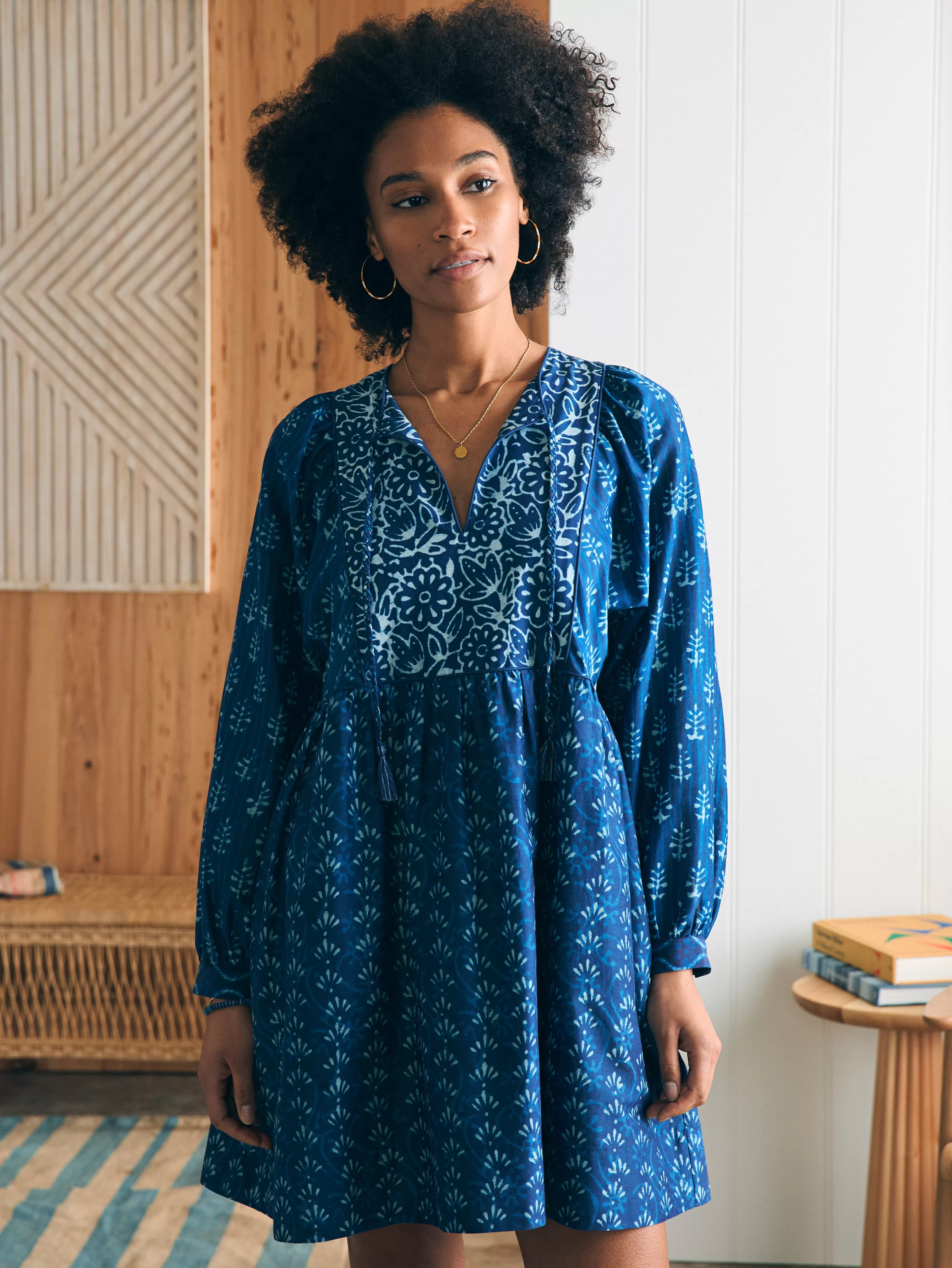 Silk Blend Solstice Mini Dress - | Faherty Brand Online