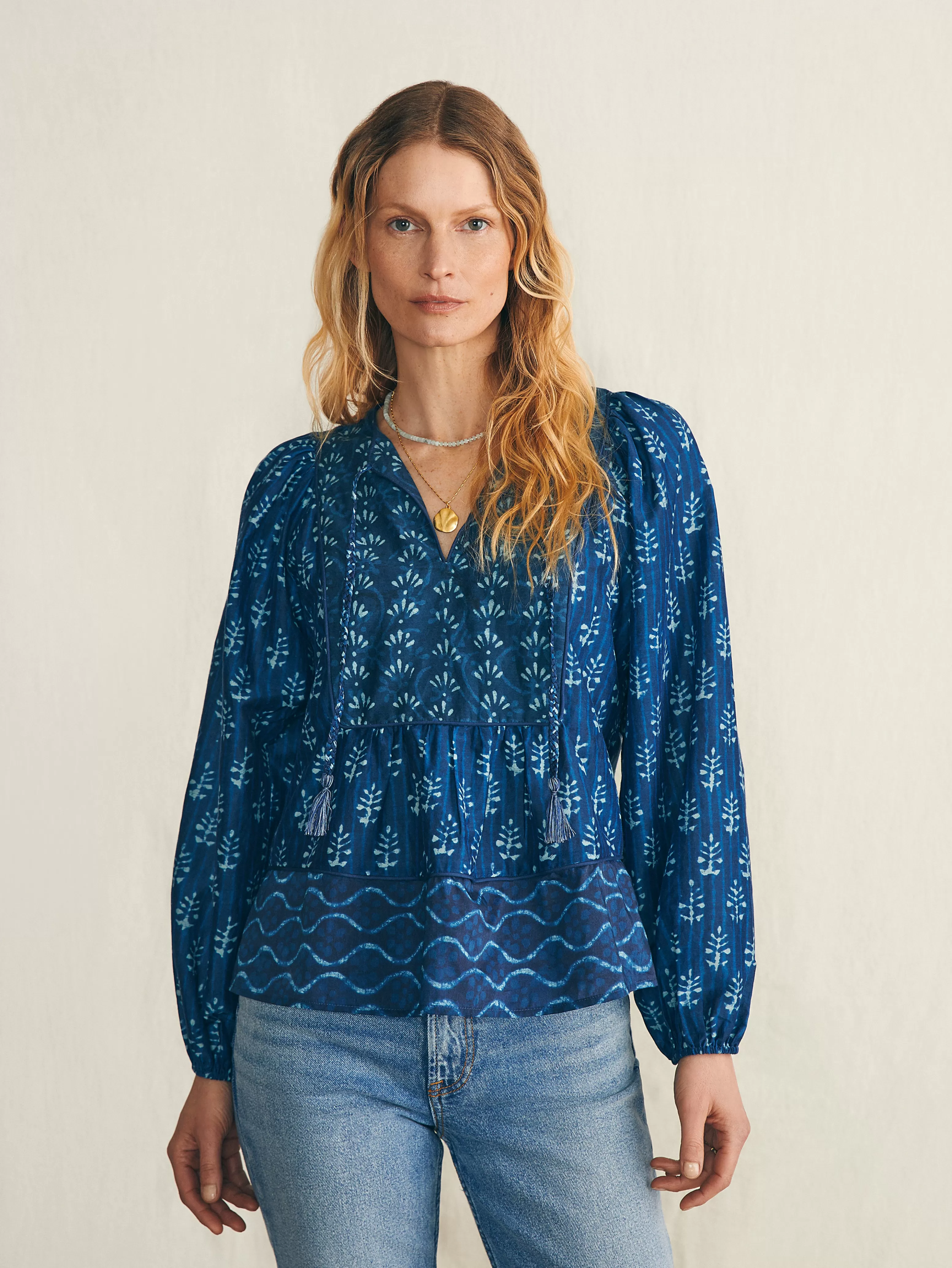 Silk Blend Solstice Top - | Faherty Brand Discount