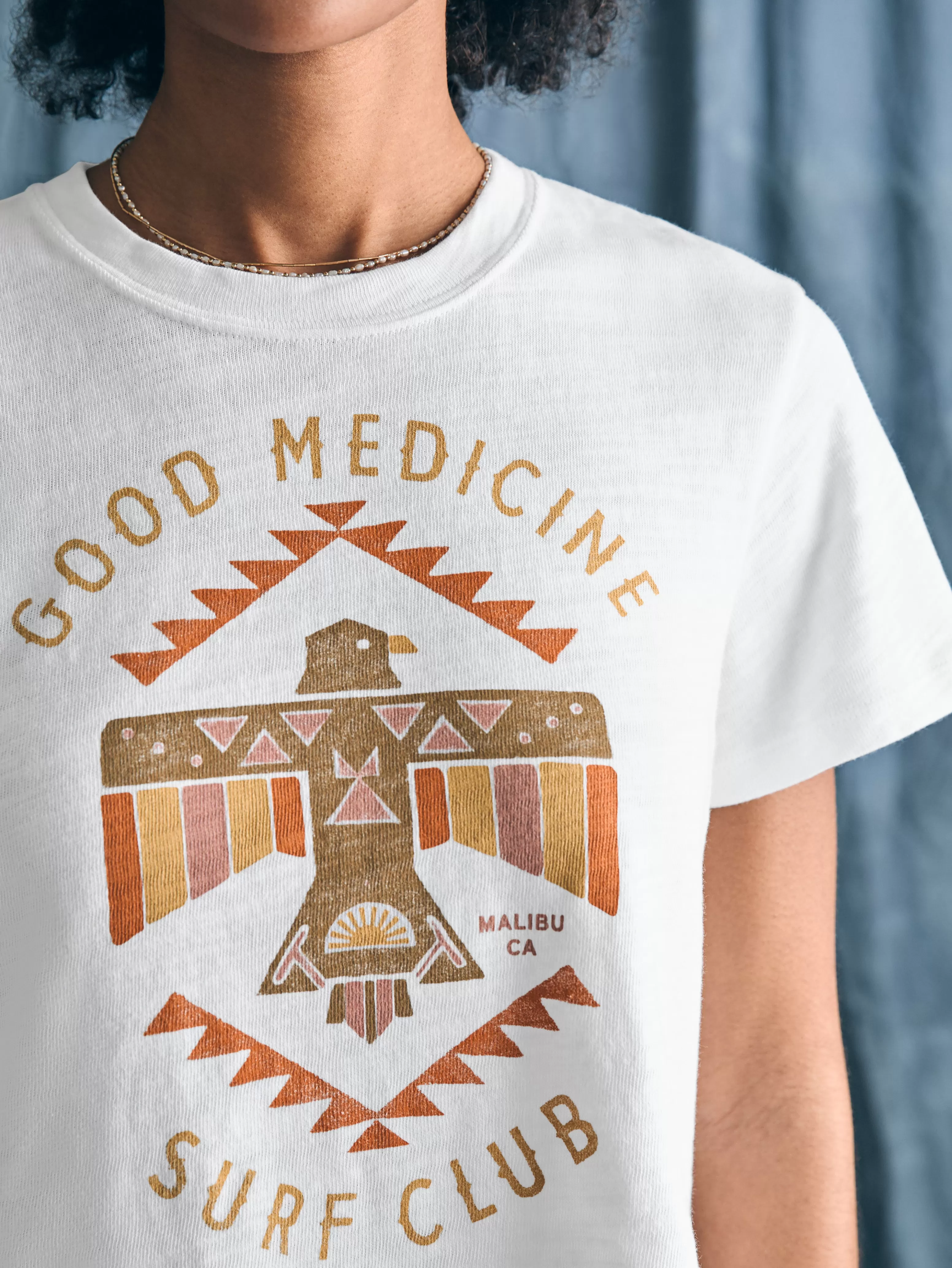 Steven Paul Judd Good Medicine Sunwashed Slub Tee - | Faherty Brand Fashion