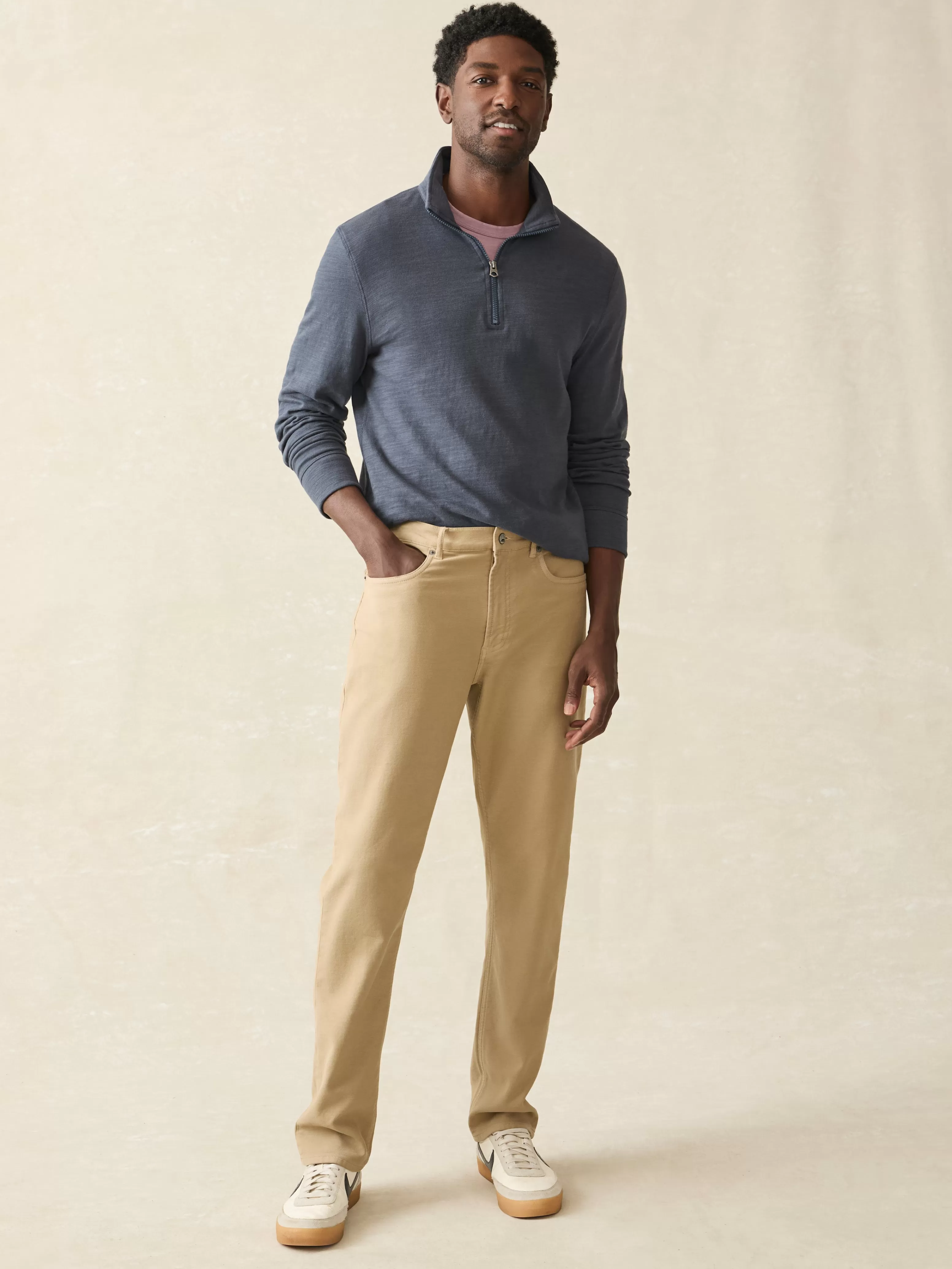 Stretch Terry 5-Pocket Athletic Fit Pant - | Faherty Brand Cheap