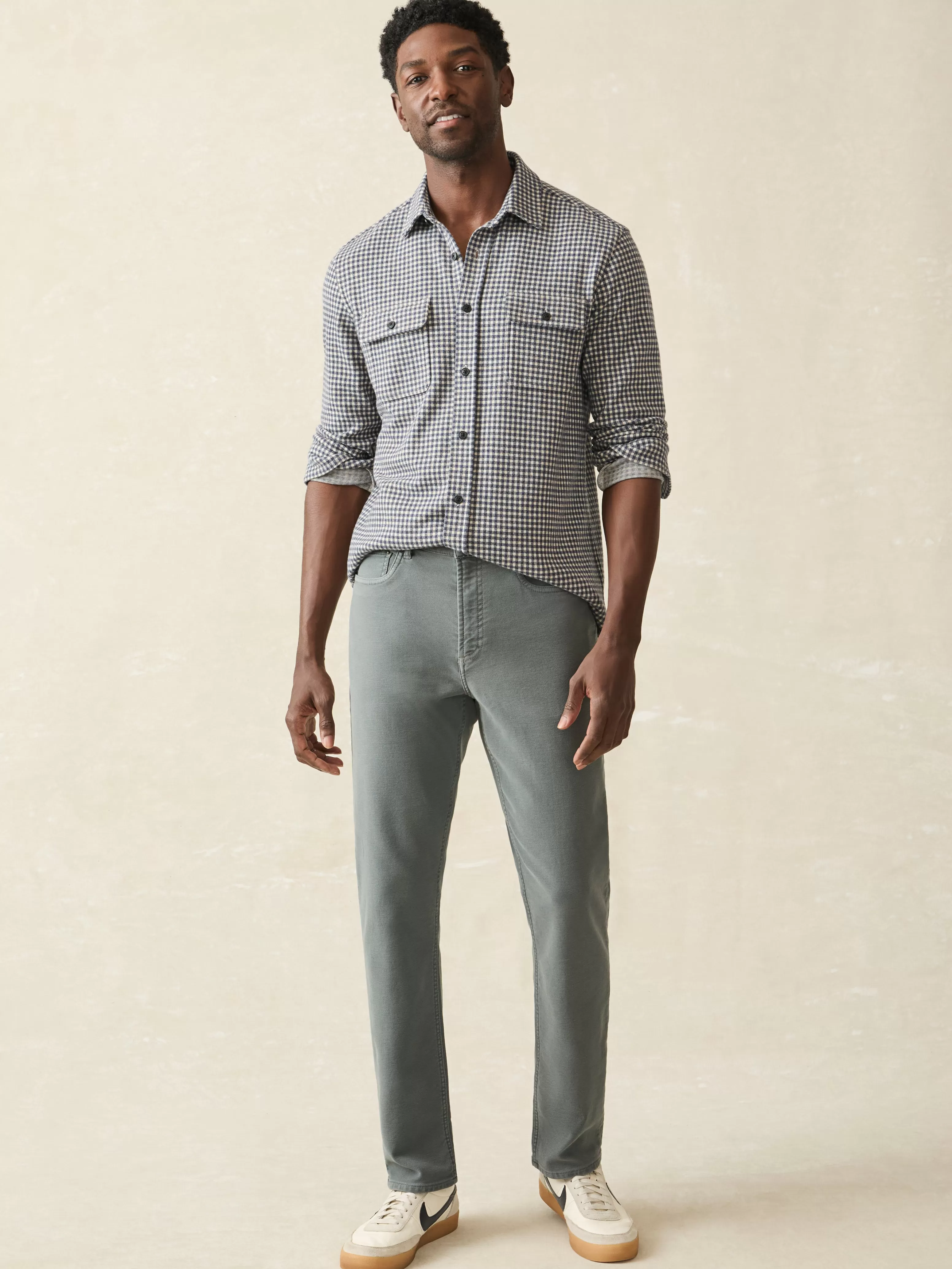 Stretch Terry 5-Pocket Athletic Fit Pant - | Faherty Brand Best