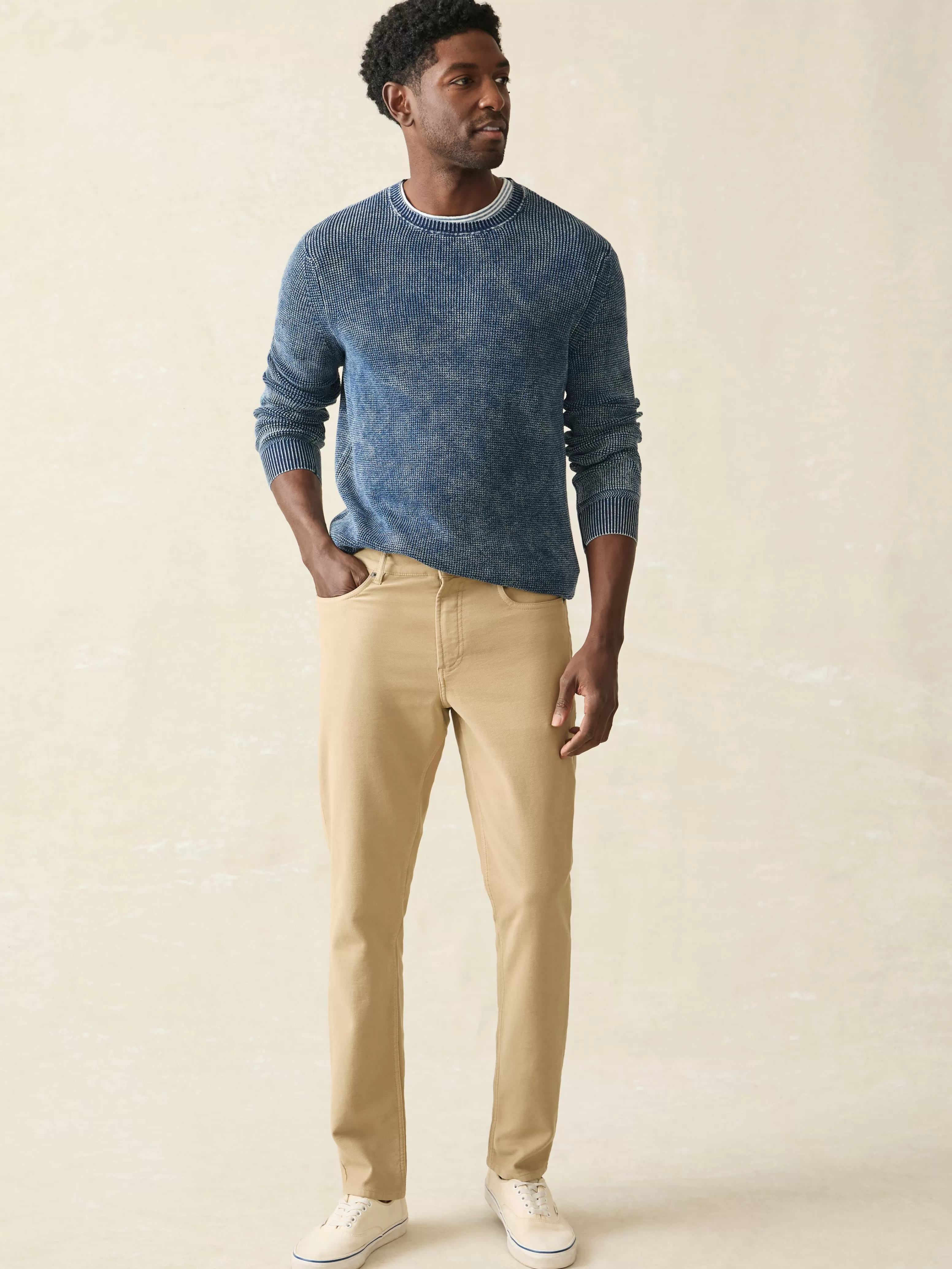 Stretch Terry 5-Pocket Pant - | Faherty Brand Sale