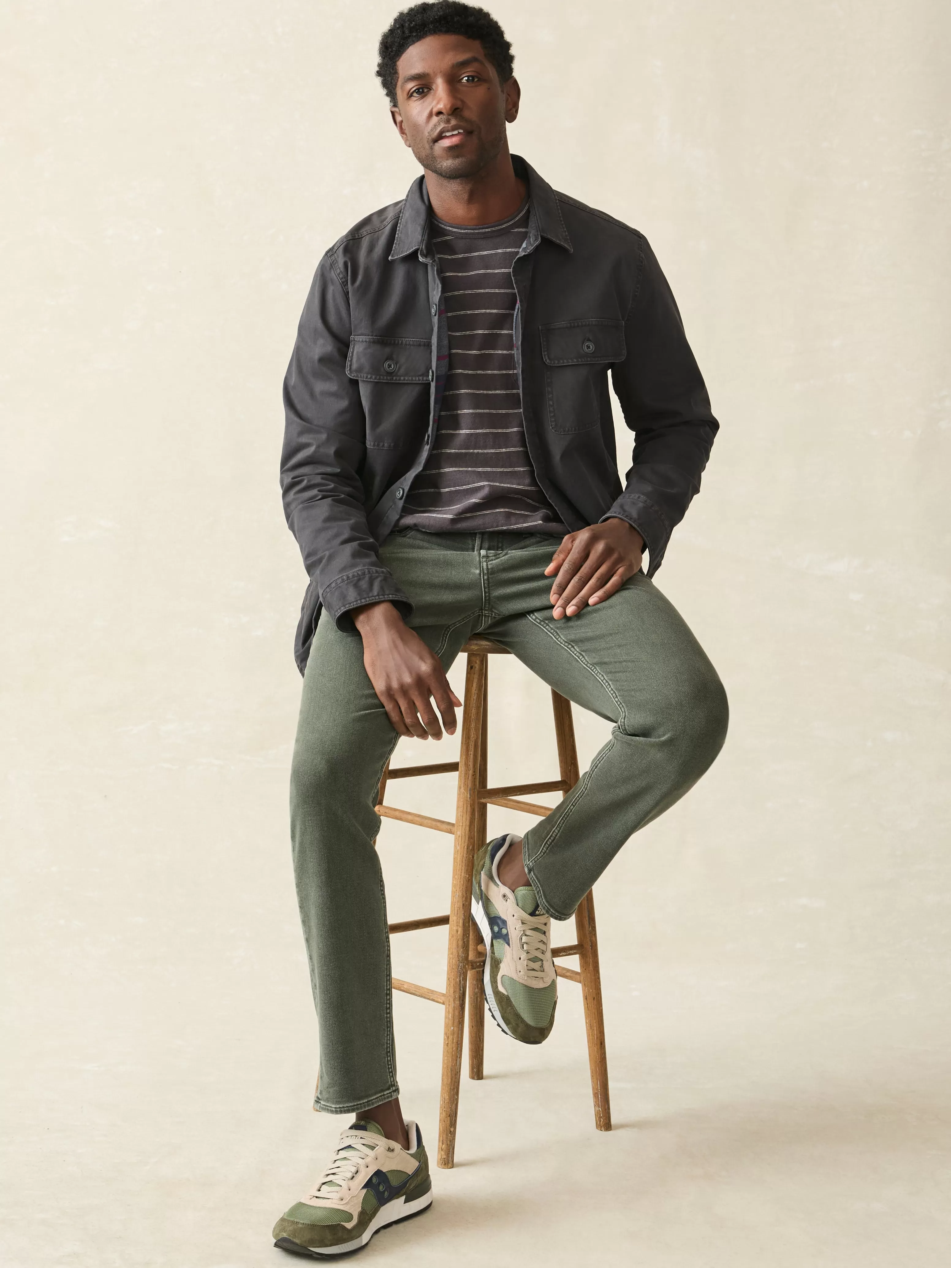 Stretch Terry 5-Pocket Pant - | Faherty Brand Best Sale