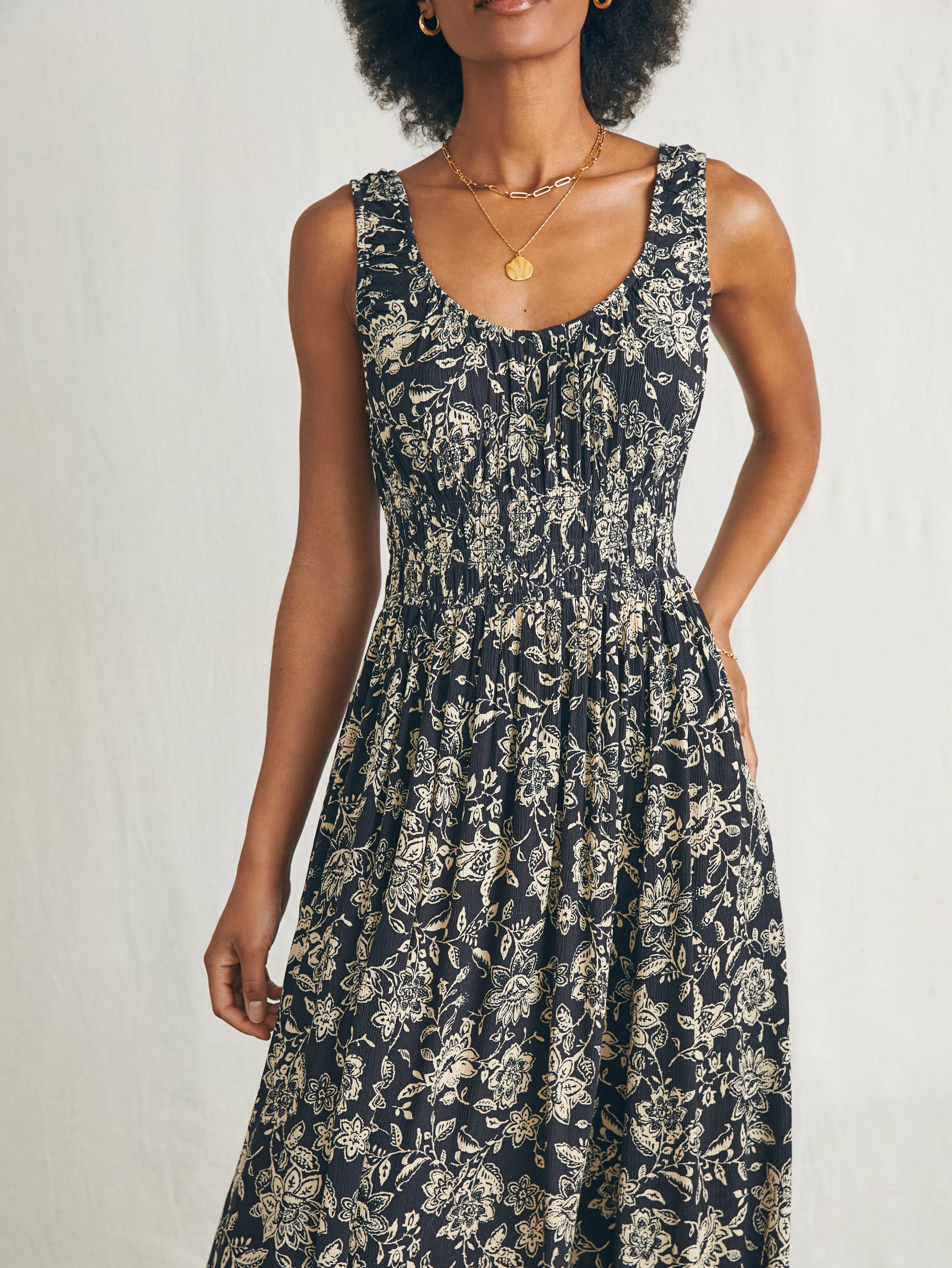 Sunseeker Midi Dress - | Faherty Brand Fashion