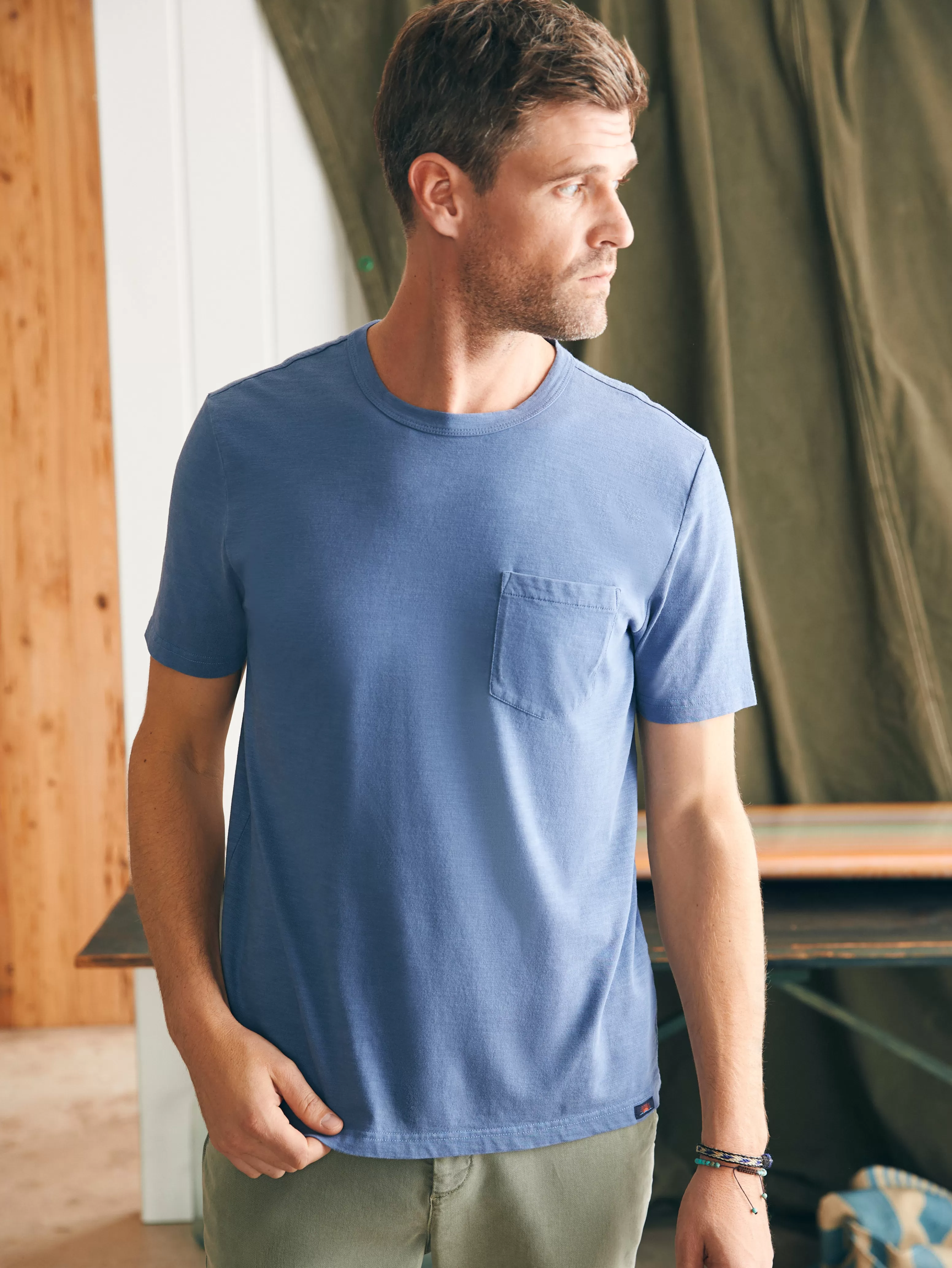 Sunwashed Pocket Tee - | Faherty Brand Best Sale