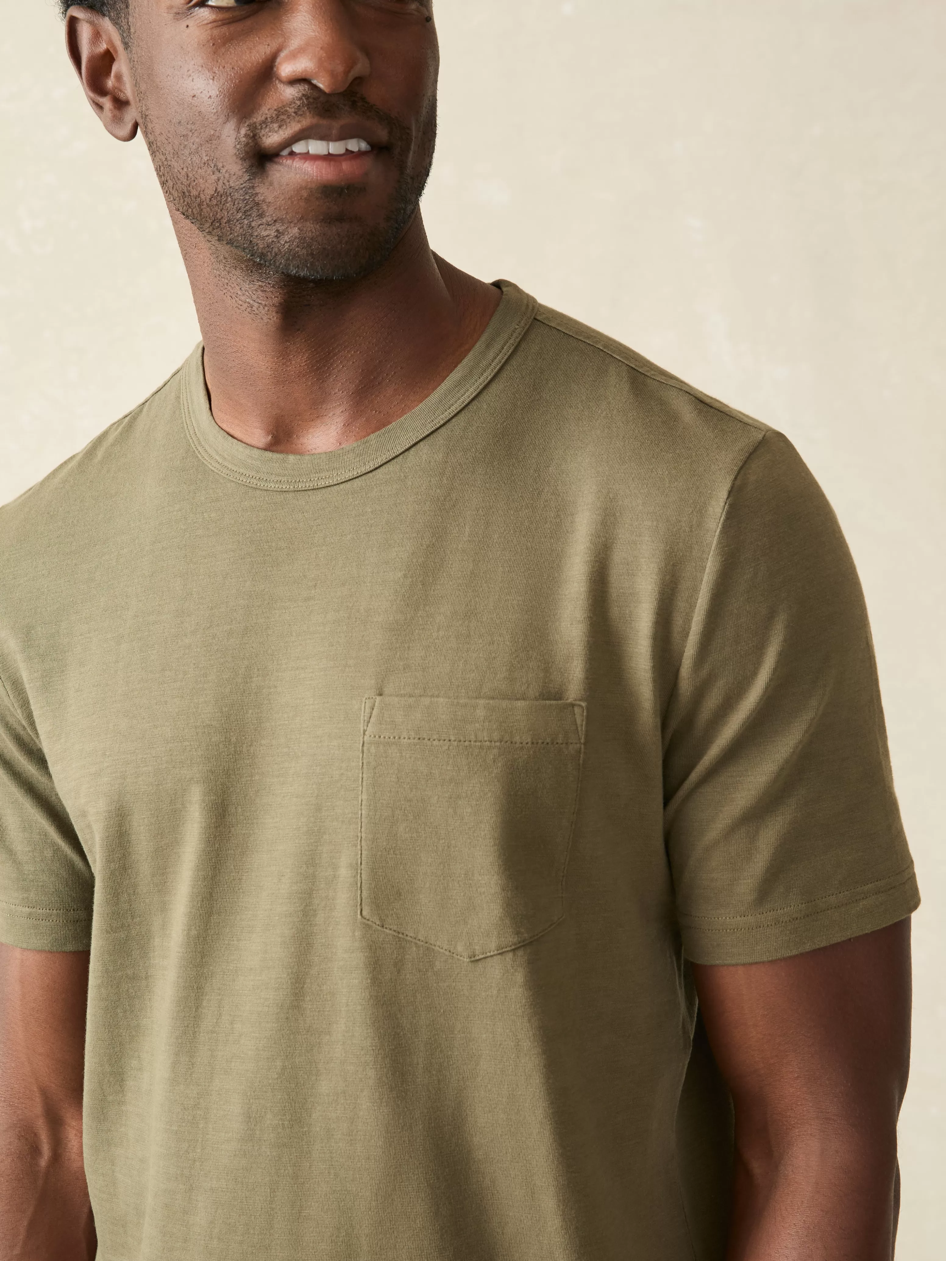 Sunwashed Pocket Tee - | Faherty Brand Cheap