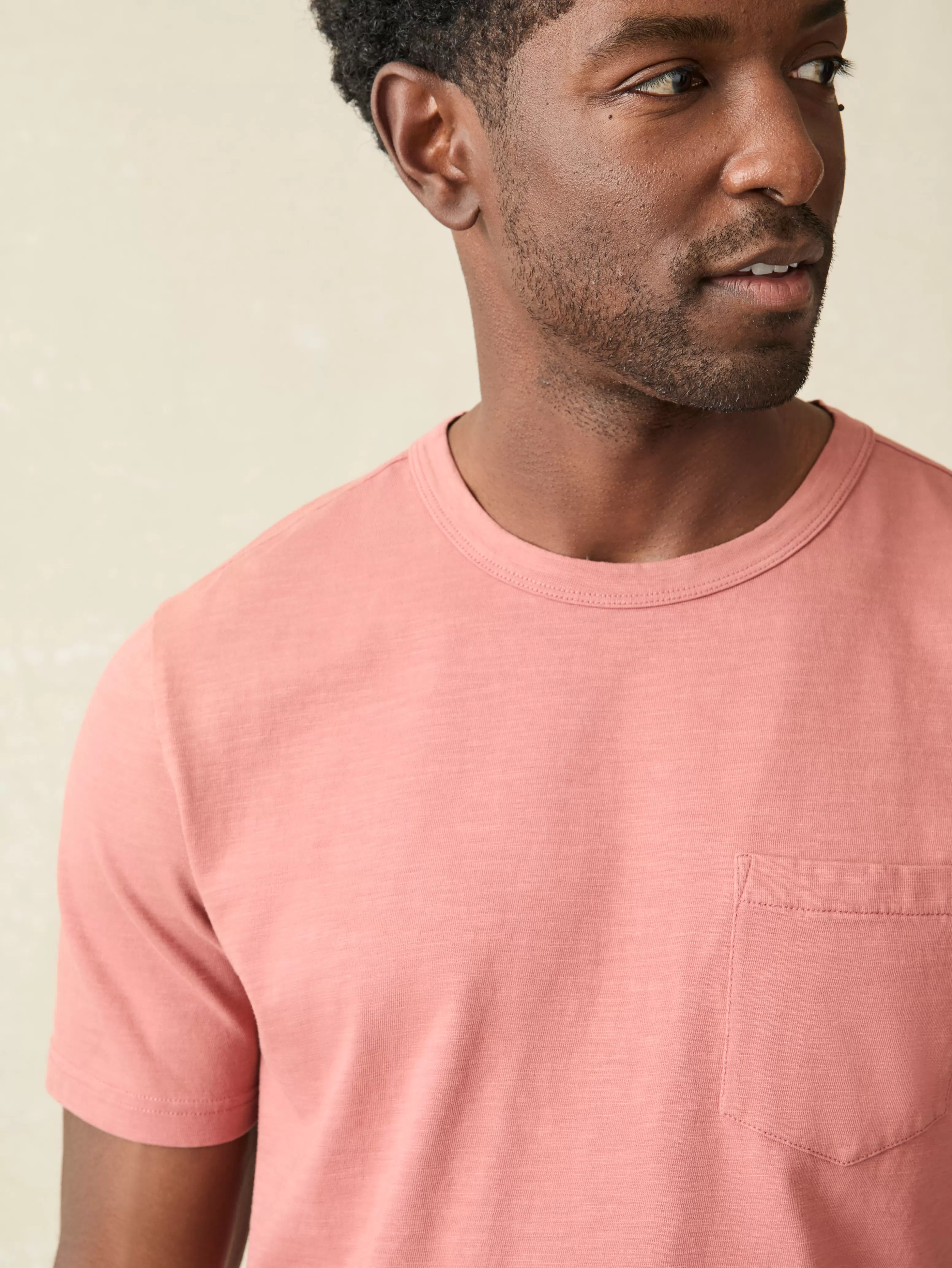 Sunwashed Pocket Tee (Tall) - | Faherty Brand Cheap