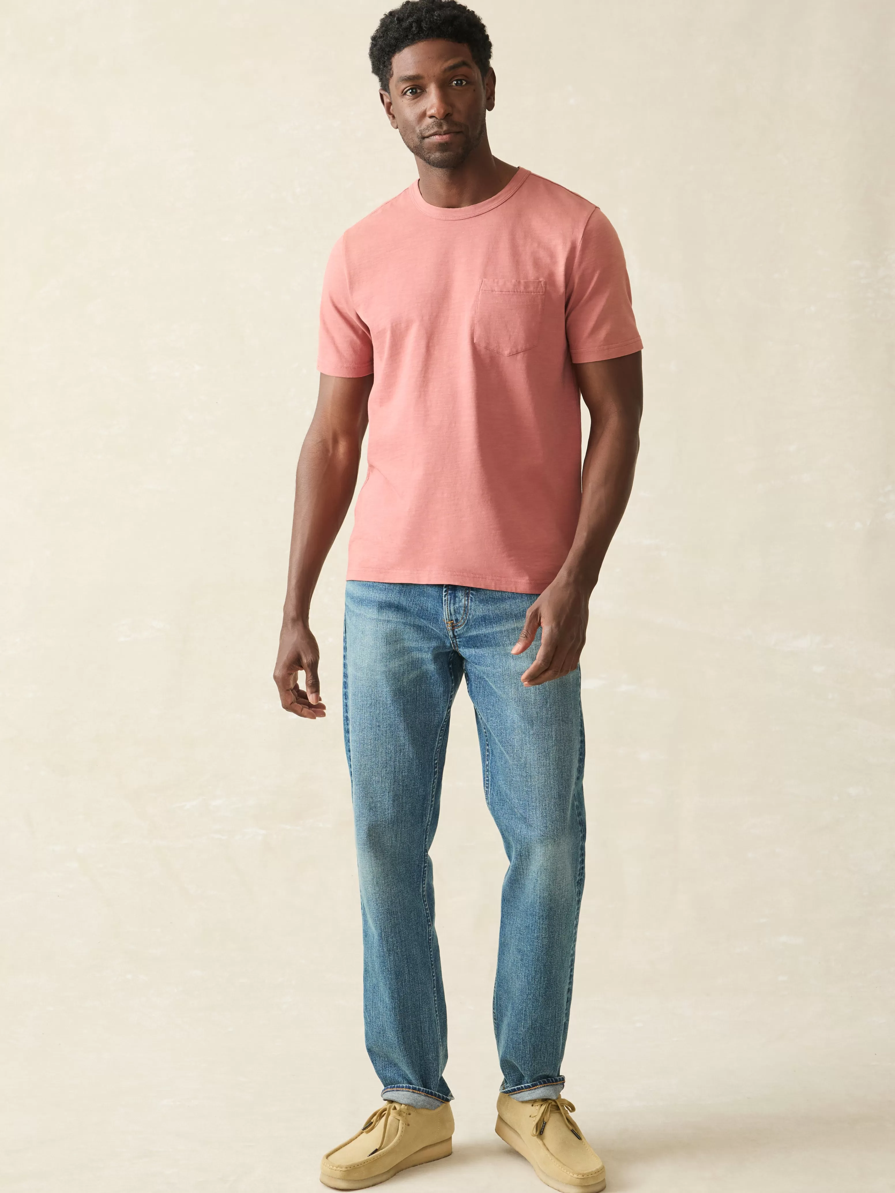 Sunwashed Pocket Tee (Tall) - | Faherty Brand Cheap