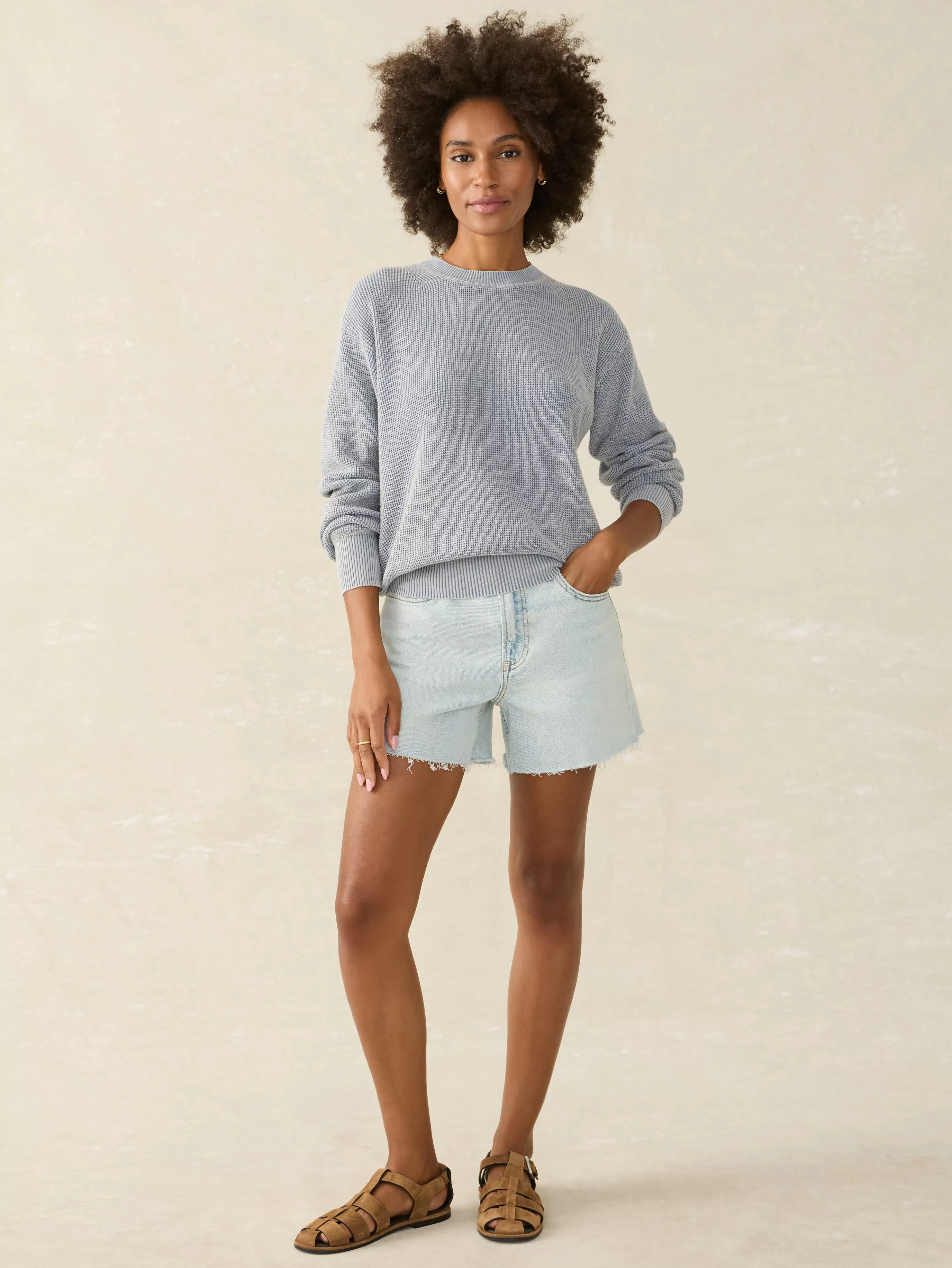 Sunwashed Relaxed Sweater - | Faherty Brand Hot