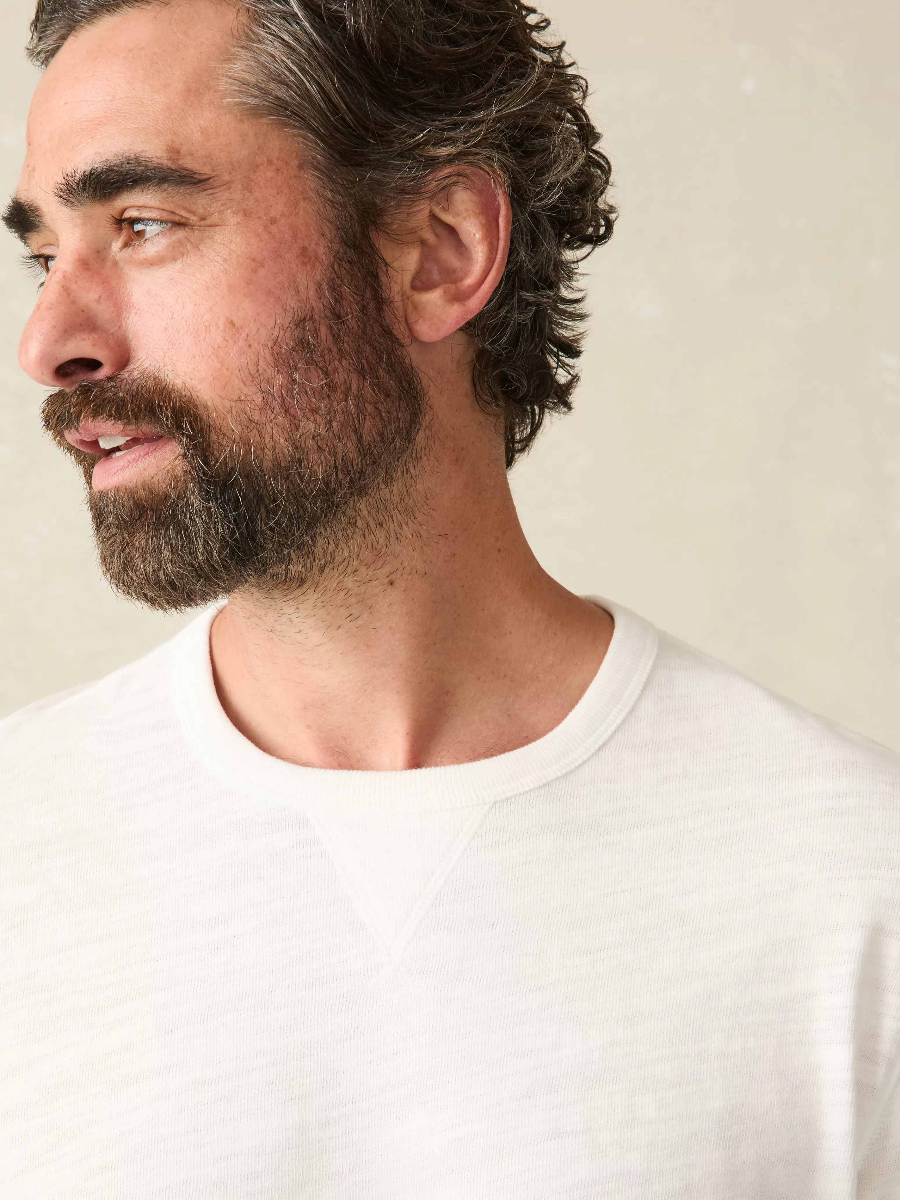 Sunwashed Slub Crew - | Faherty Brand Discount