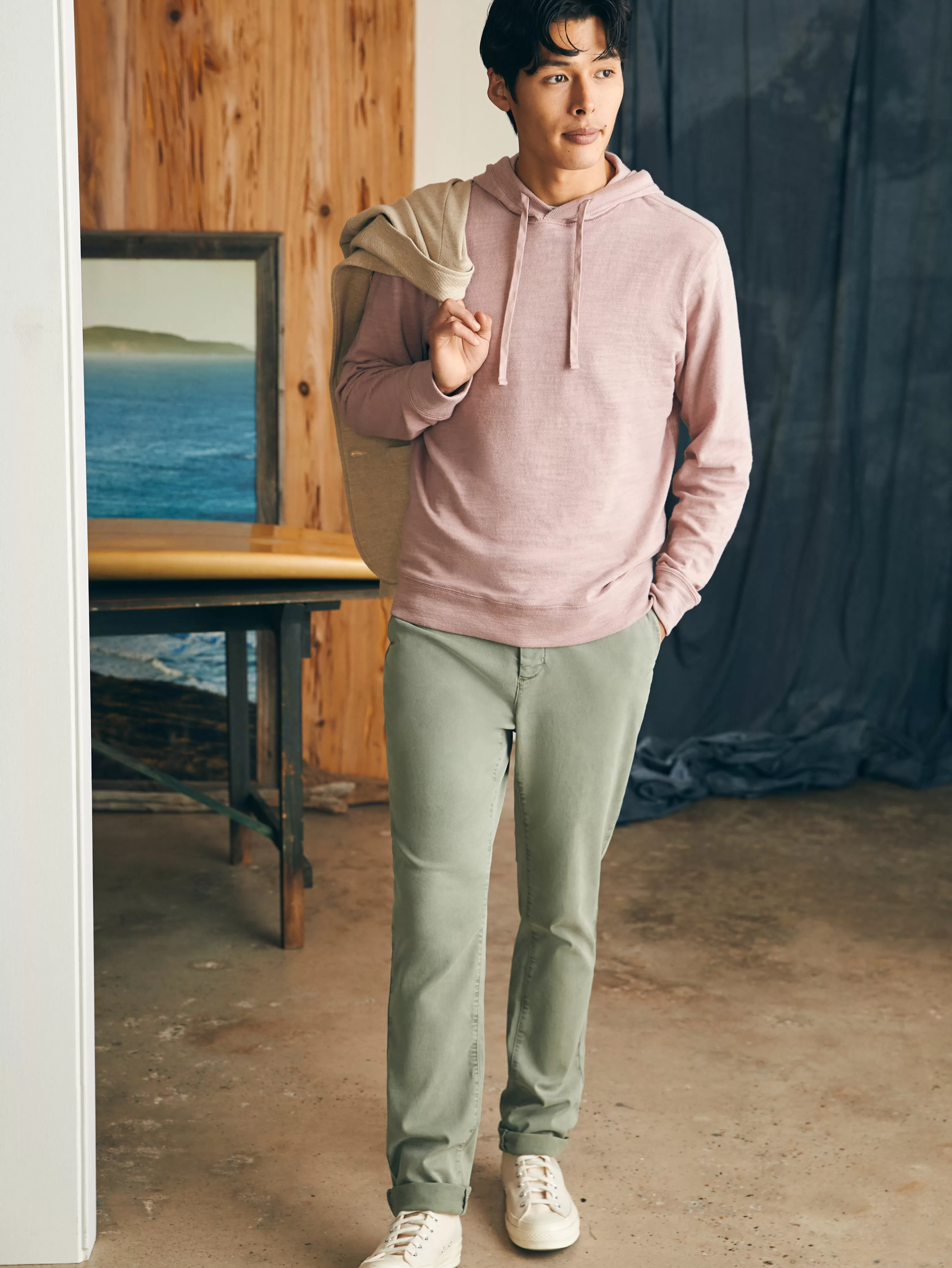 Sunwashed Slub Hoodie - | Faherty Brand Online