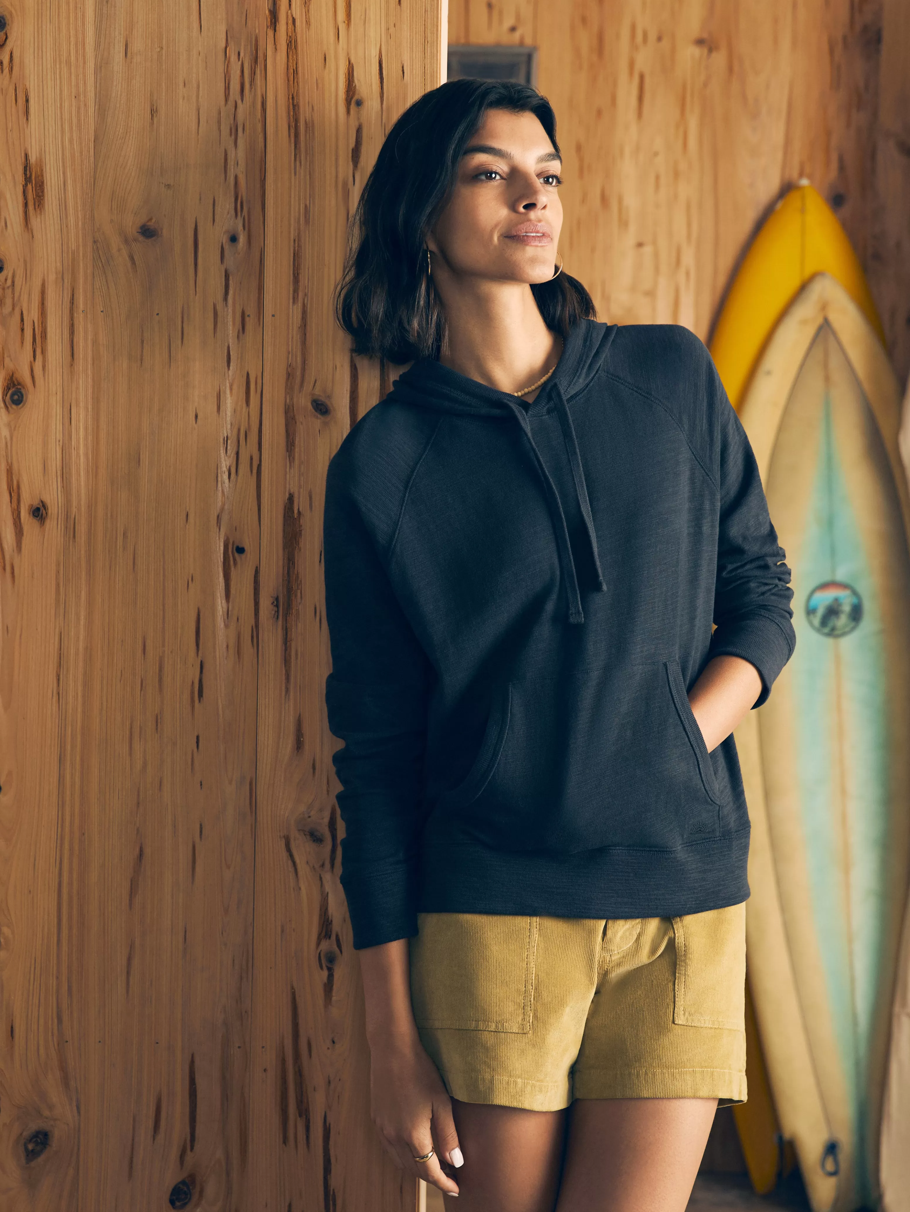 Sunwashed Slub Hoodie - | Faherty Brand Fashion