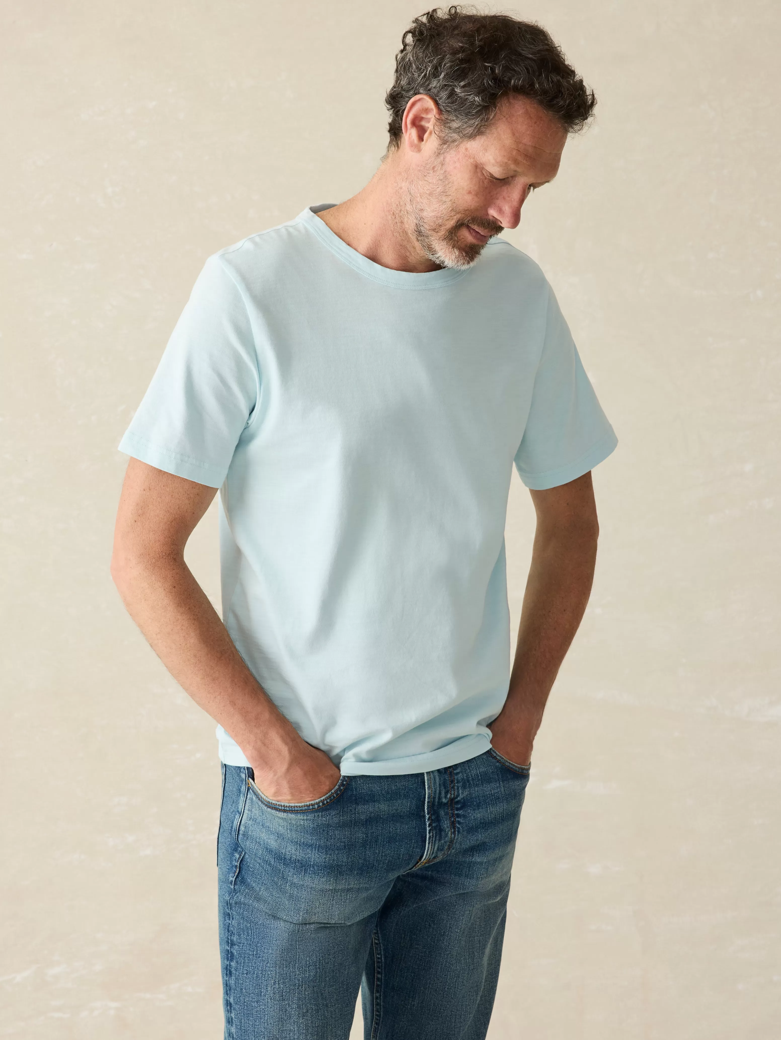 Sunwashed Tee (Tall) - | Faherty Brand Cheap