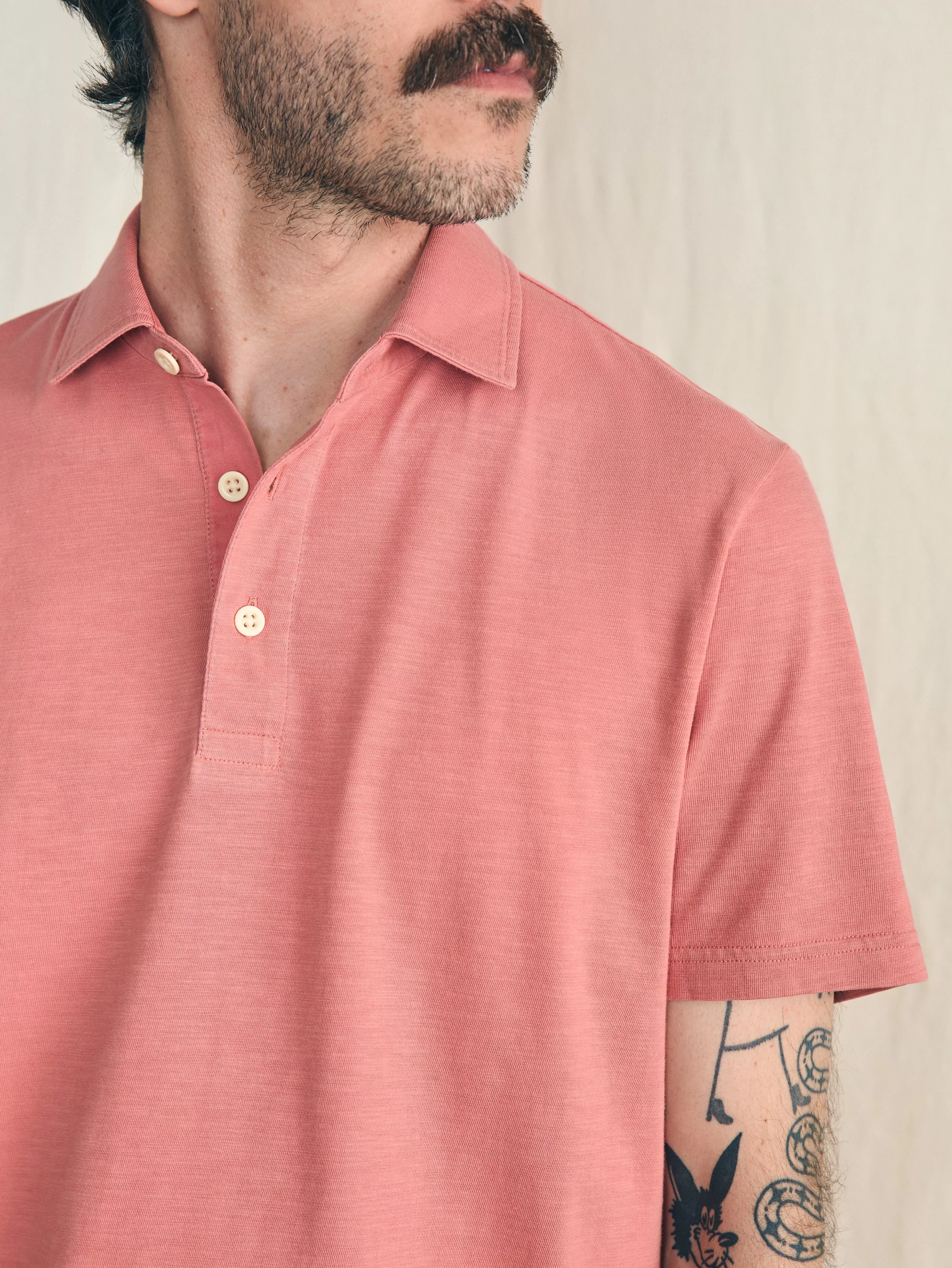 Sunwashed T-Shirt Polo - | Faherty Brand Outlet