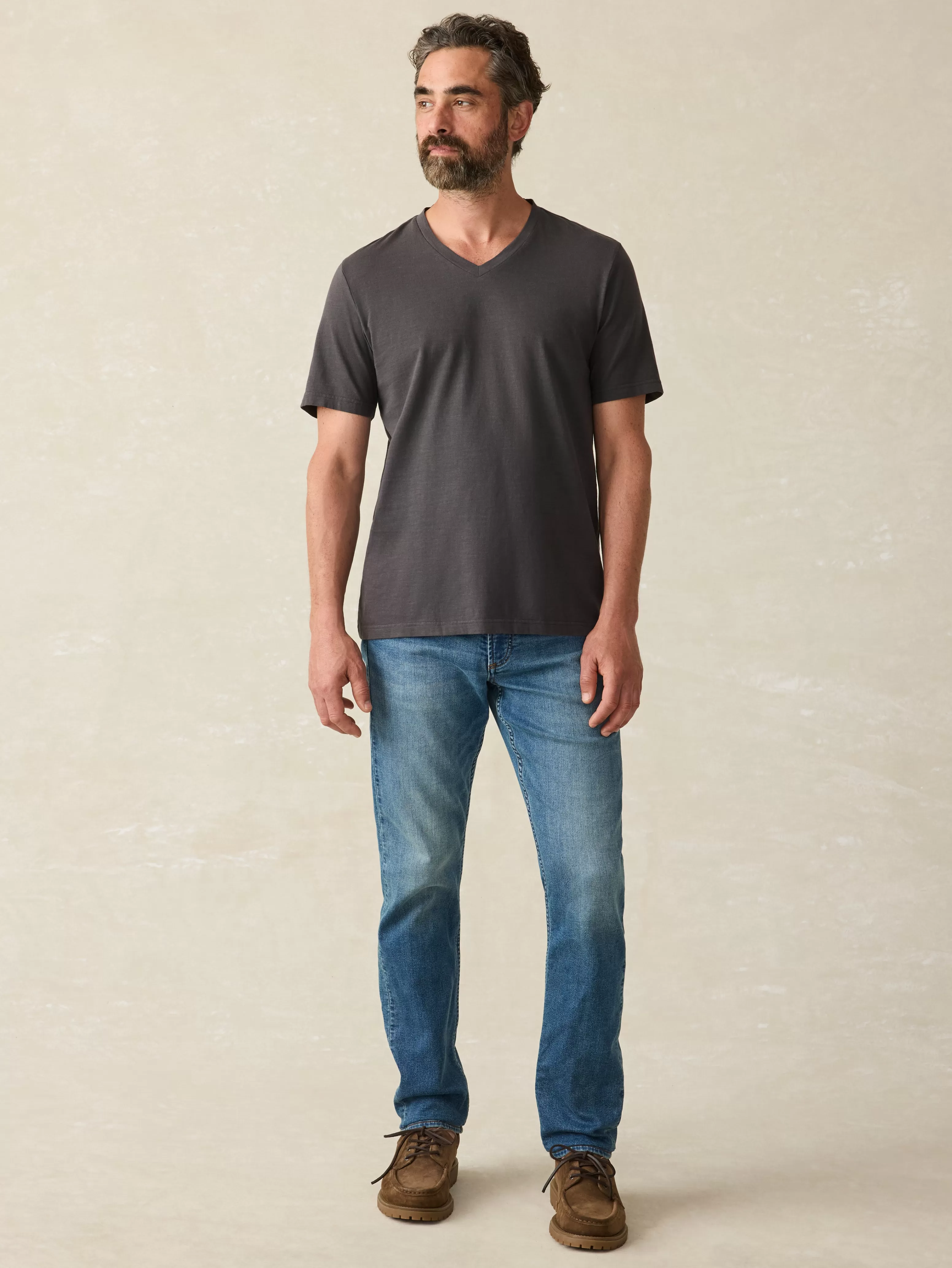 Sunwashed V-Neck Tee - | Faherty Brand Online