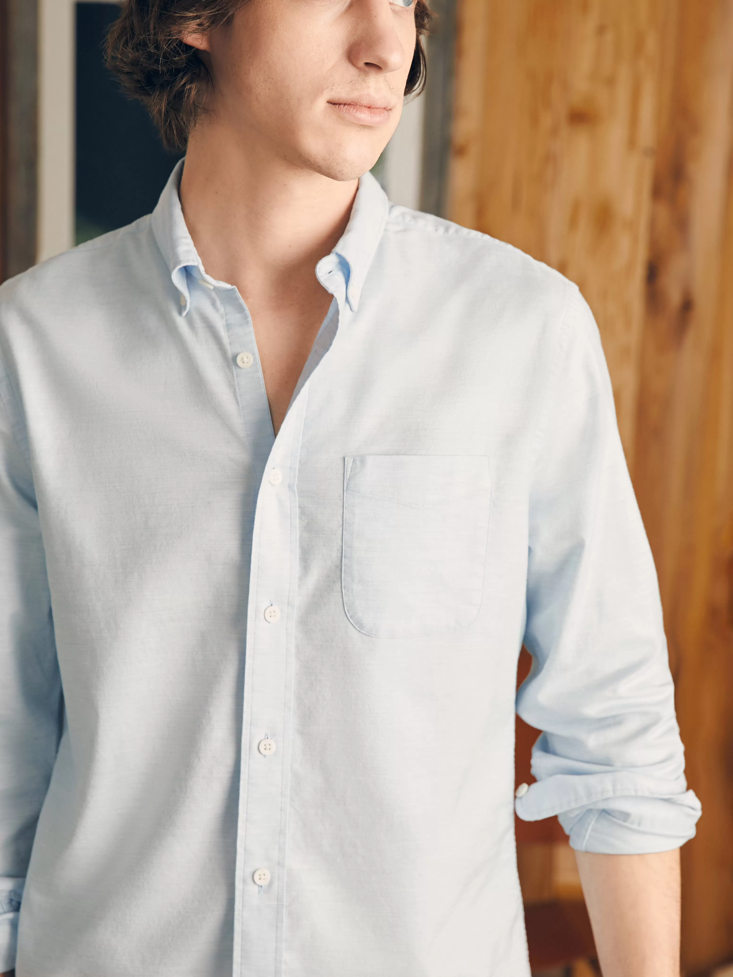 Supima Oxford Shirt (Tall) - | Faherty Brand Outlet