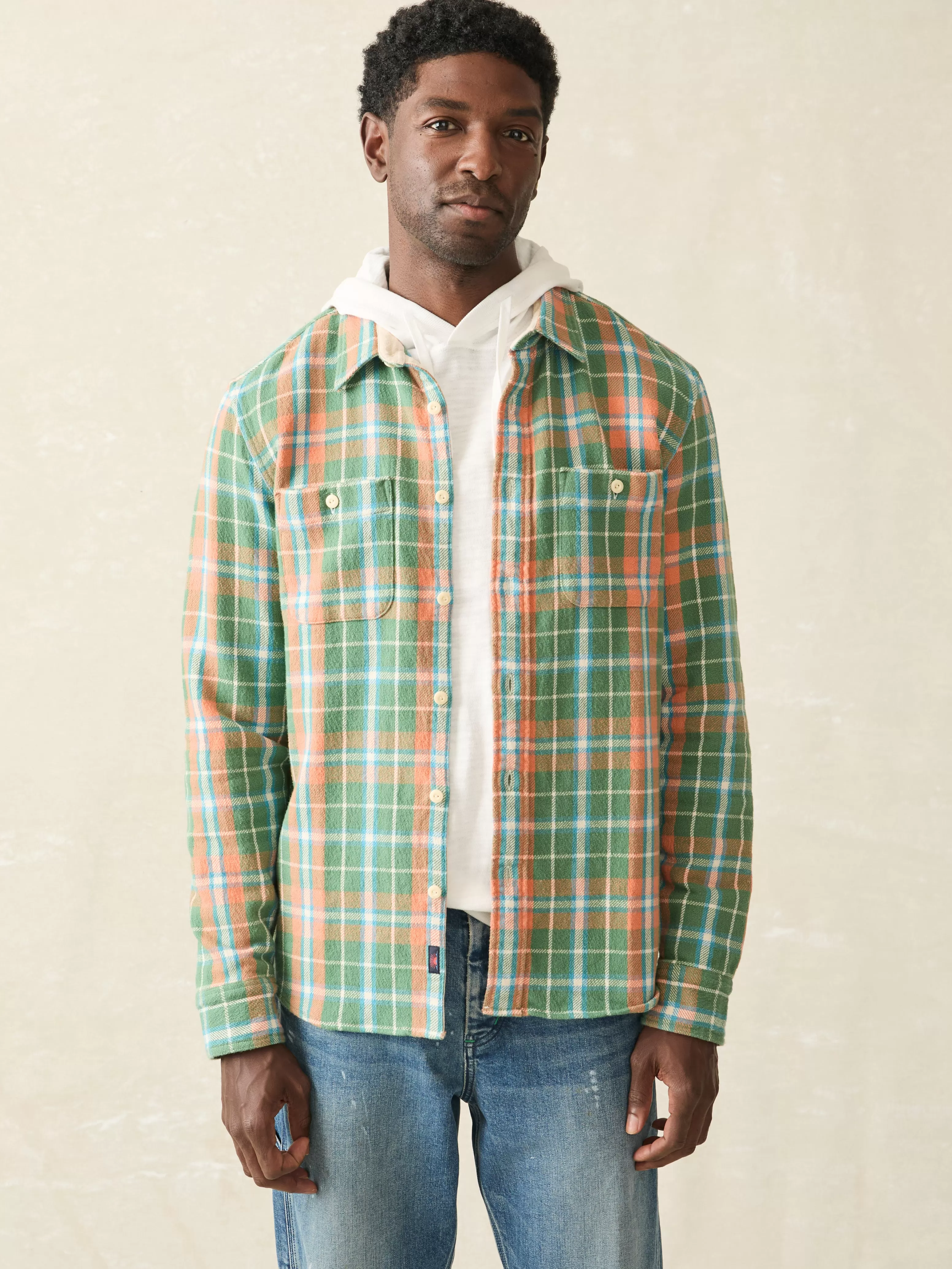 Surf Flannel - | Faherty Brand Outlet