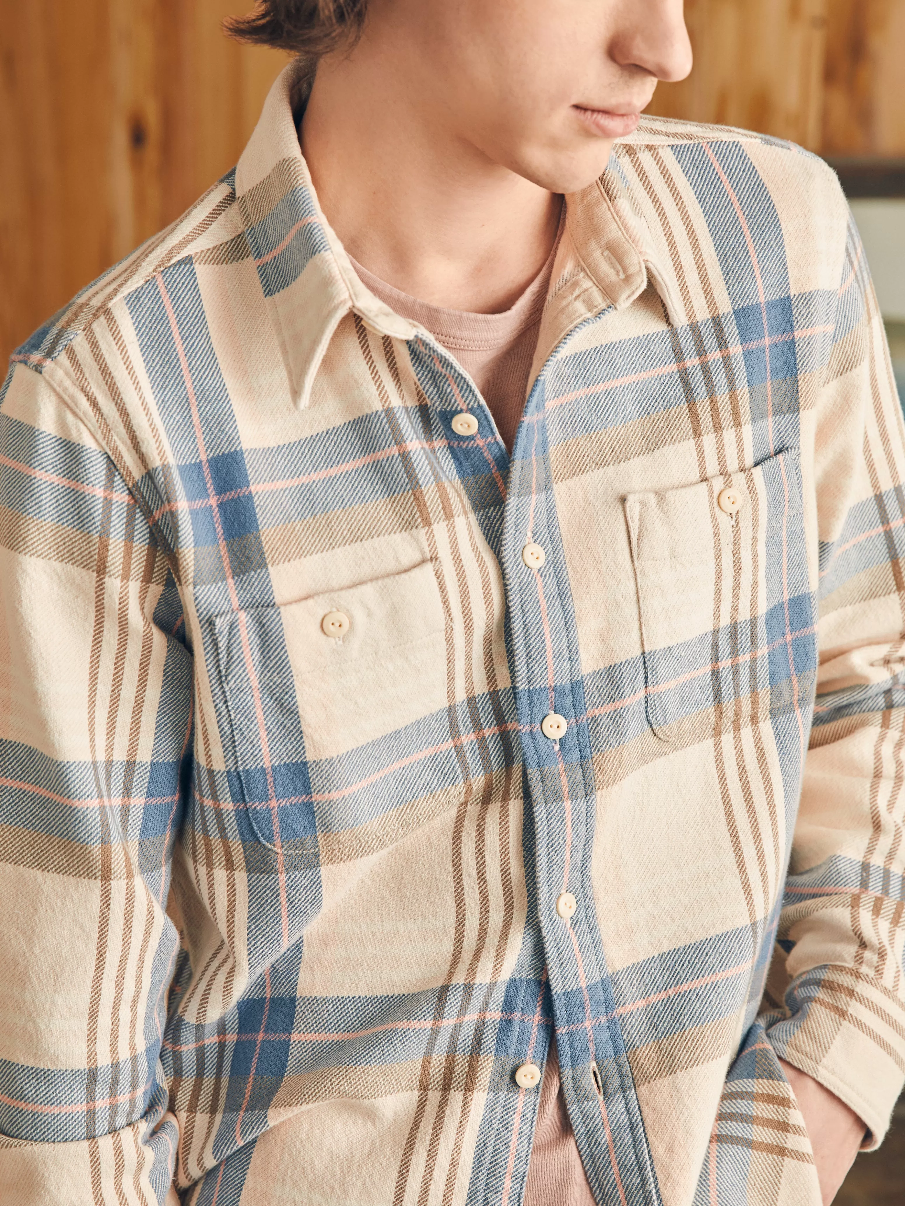 Surf Flannel - | Faherty Brand Online