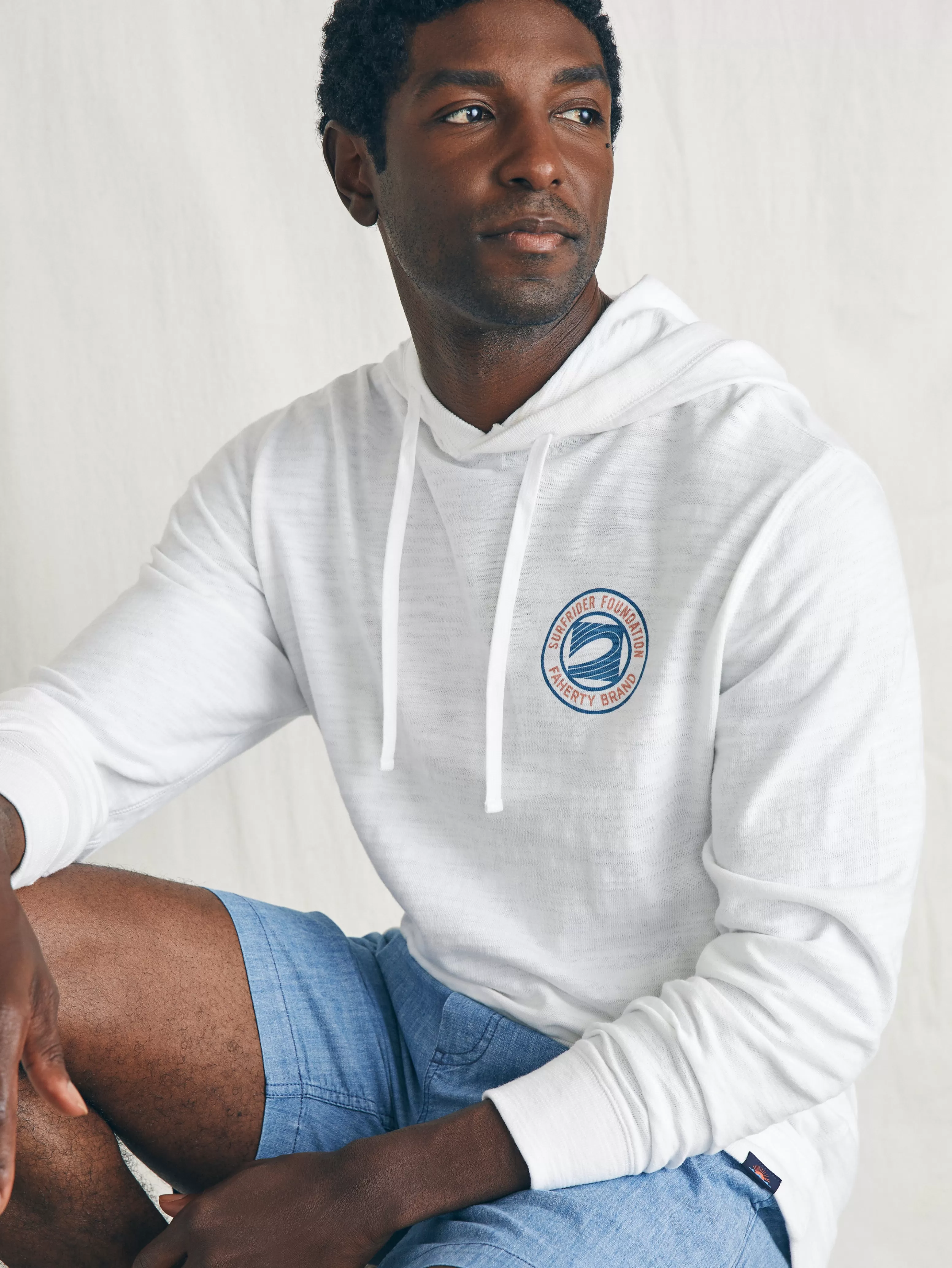 Surfrider Sunwashed Slub Hoodie - | Faherty Brand Online