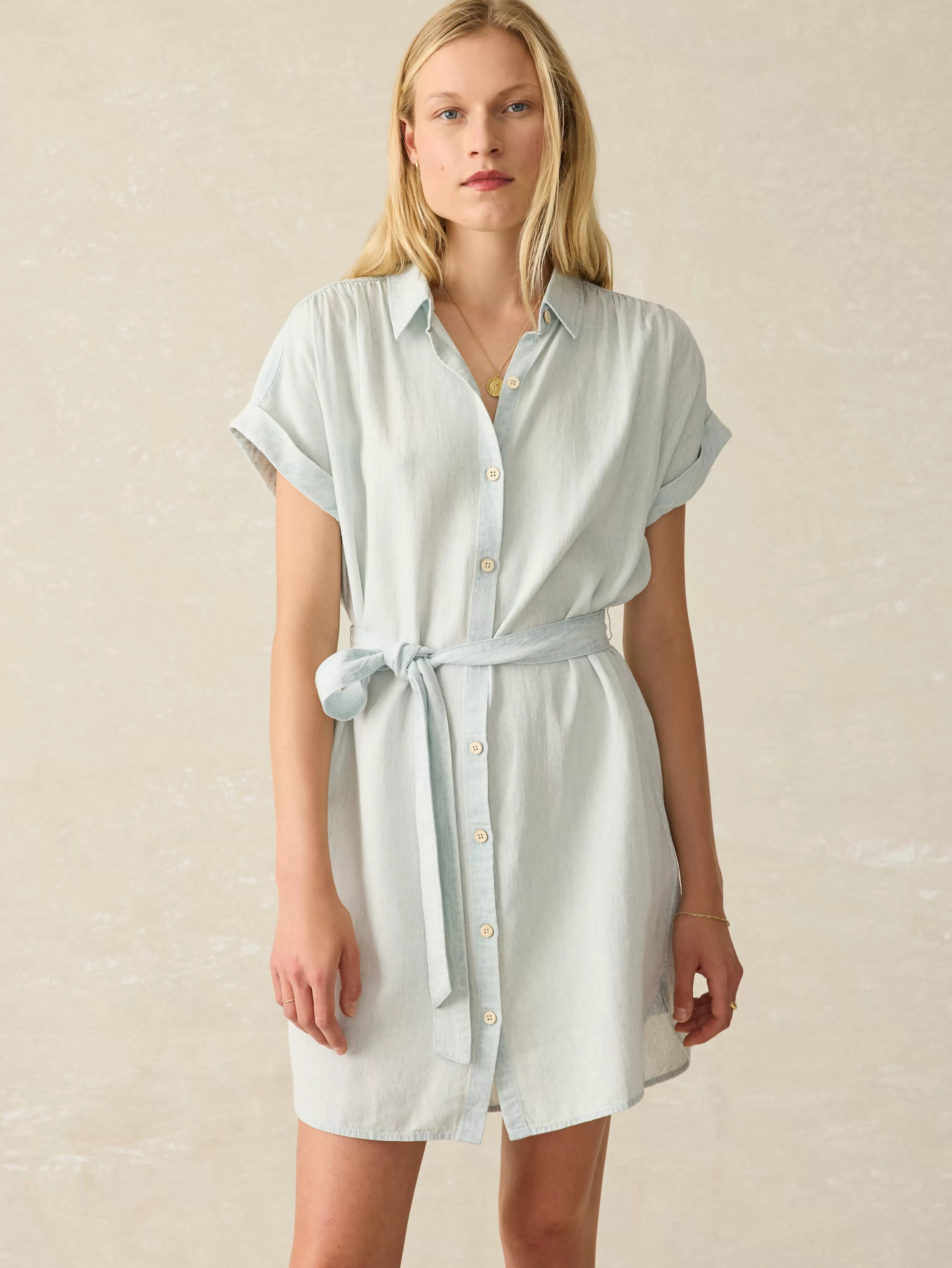 Tried & True Breeze Shirtdress - | Faherty Brand New