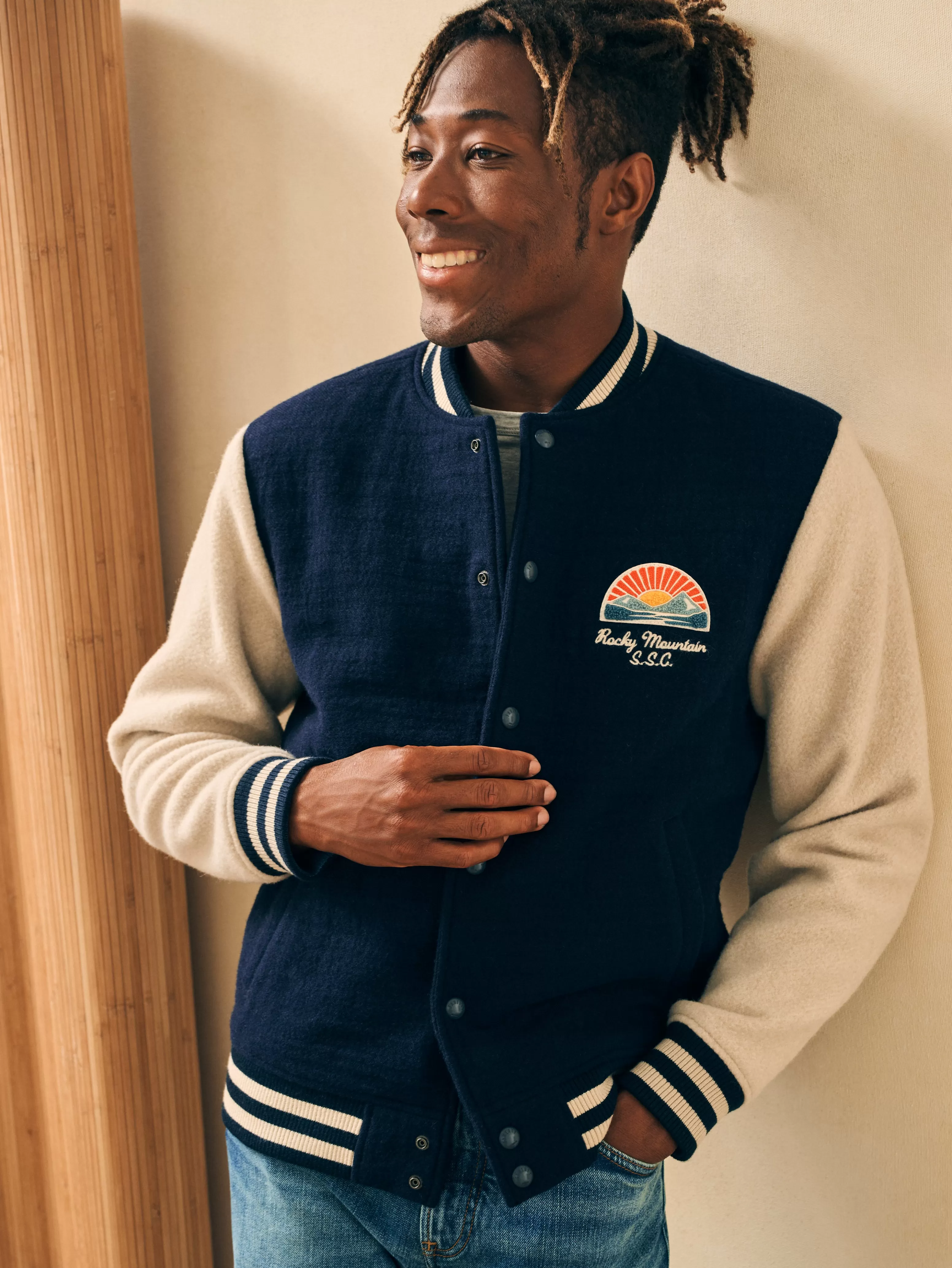 Varsity Jacket - | Faherty Brand Store