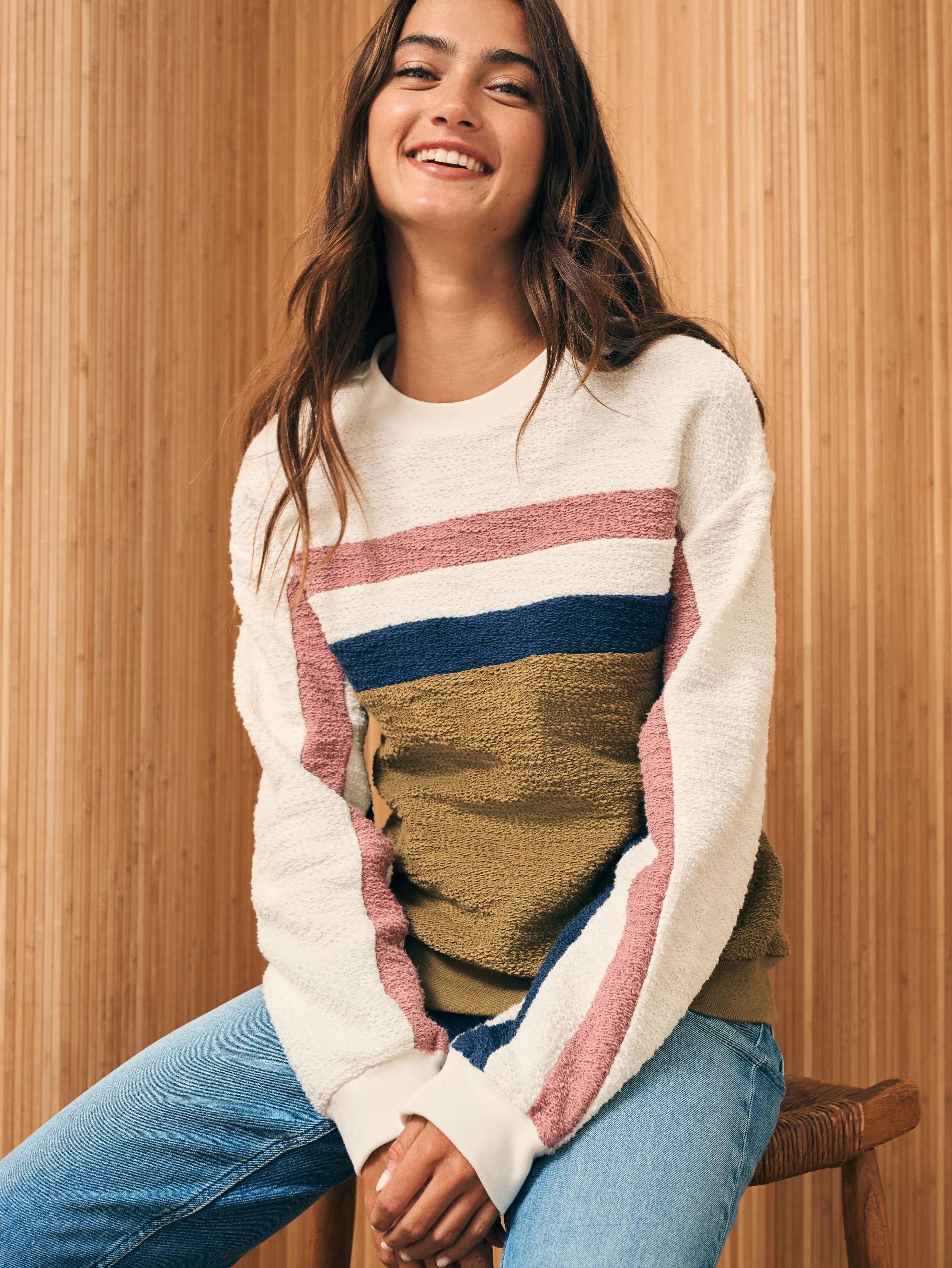 Vista Stripe Pullover - | Faherty Brand Best Sale