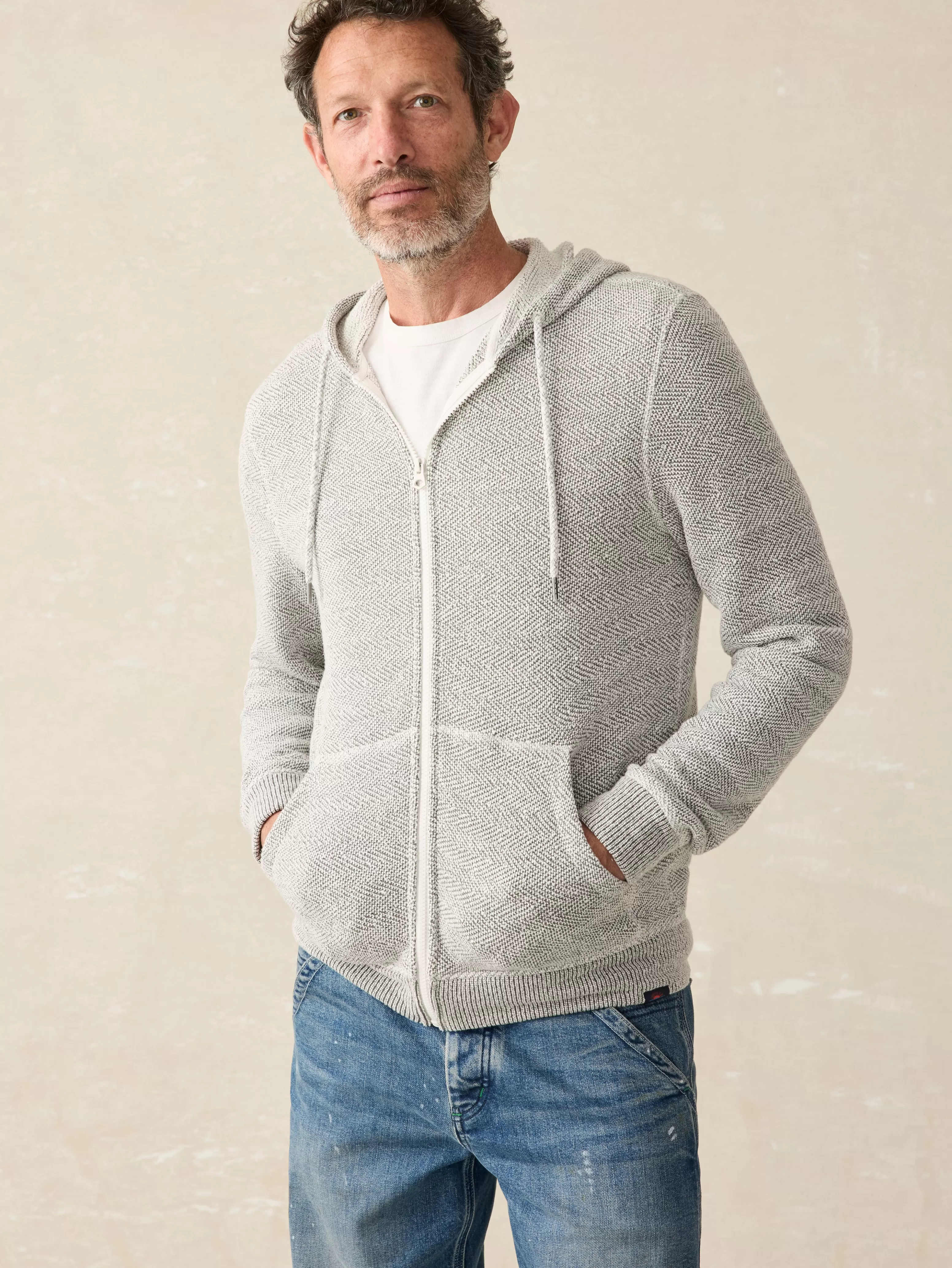 Whitewater Full Zip Hoodie (Tall) - | Faherty Brand Cheap