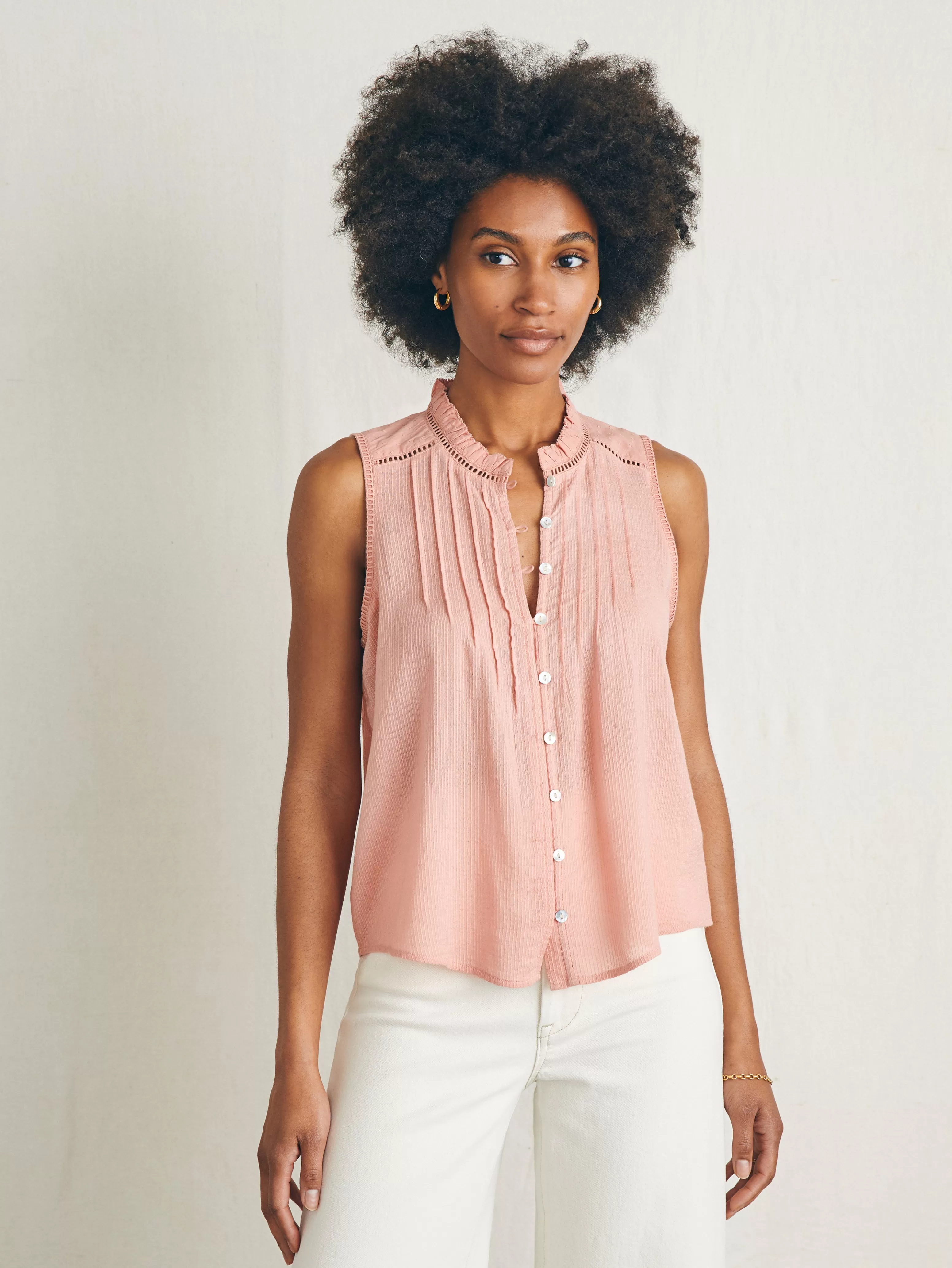 Willa Sleeveless Top - | Faherty Brand Fashion